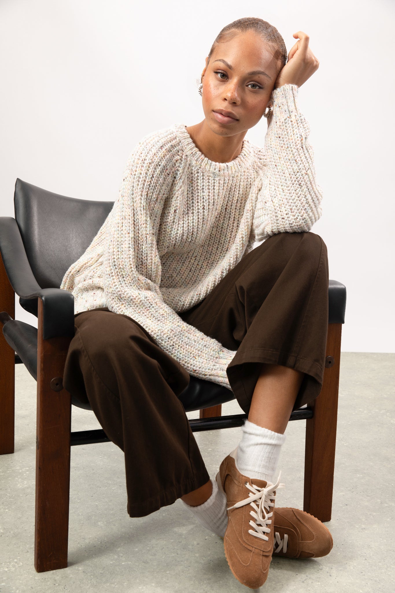 Ivory rainbow knit raglan jumper_6