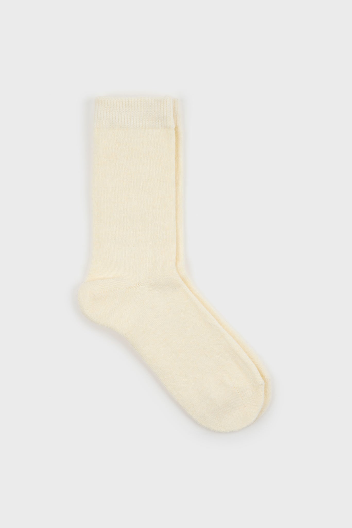 Ivory smooth cashmere wool blend socks_1
