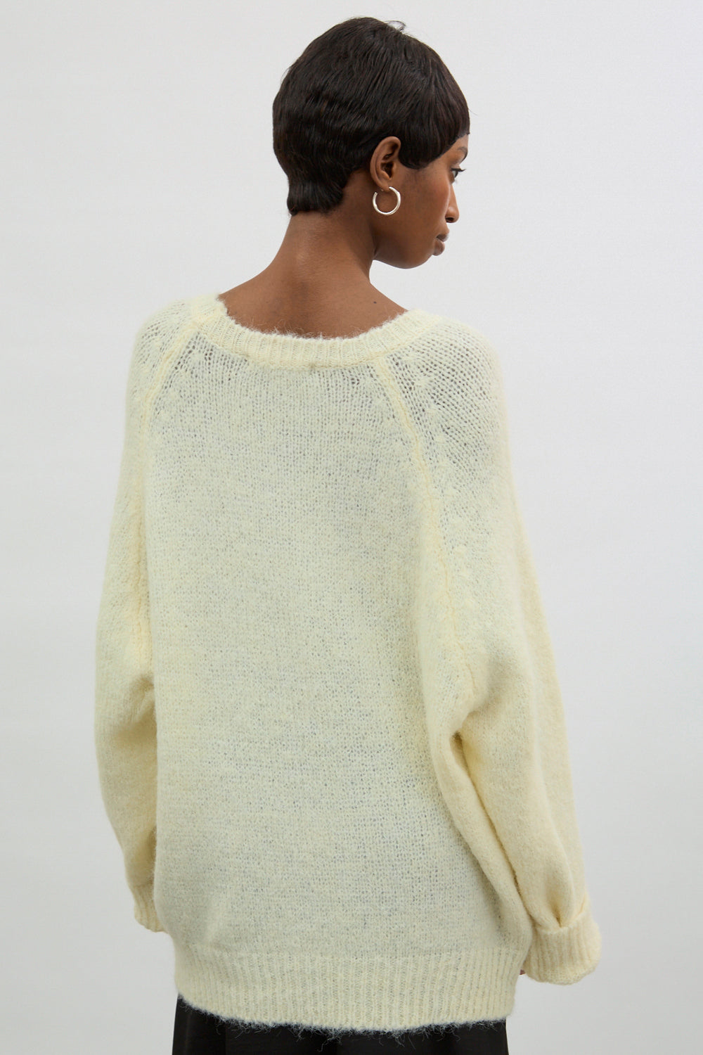 Ivory speckled wool blend crew neck jumper_2