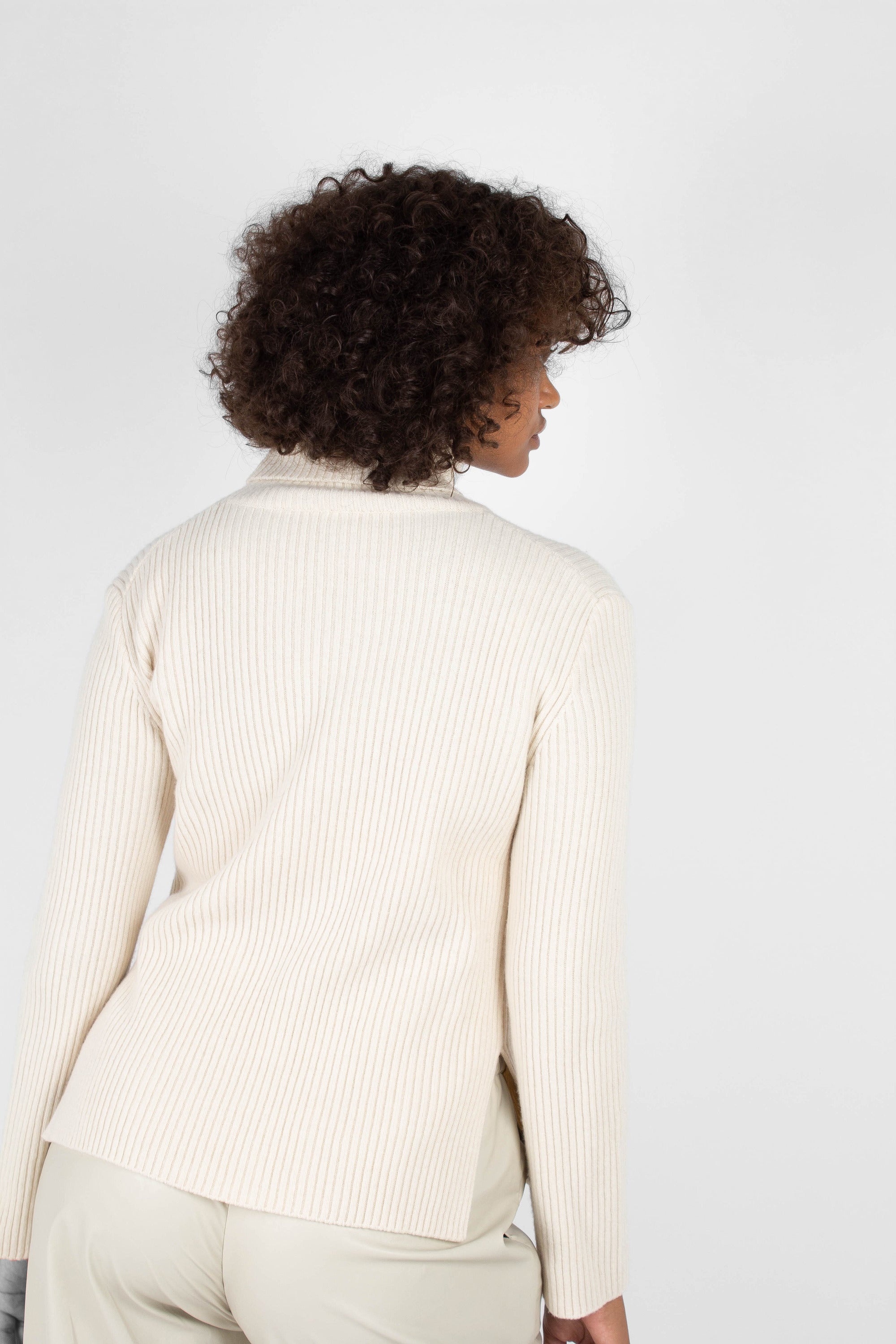 Ivory shaped rib turtleneck jumper_2