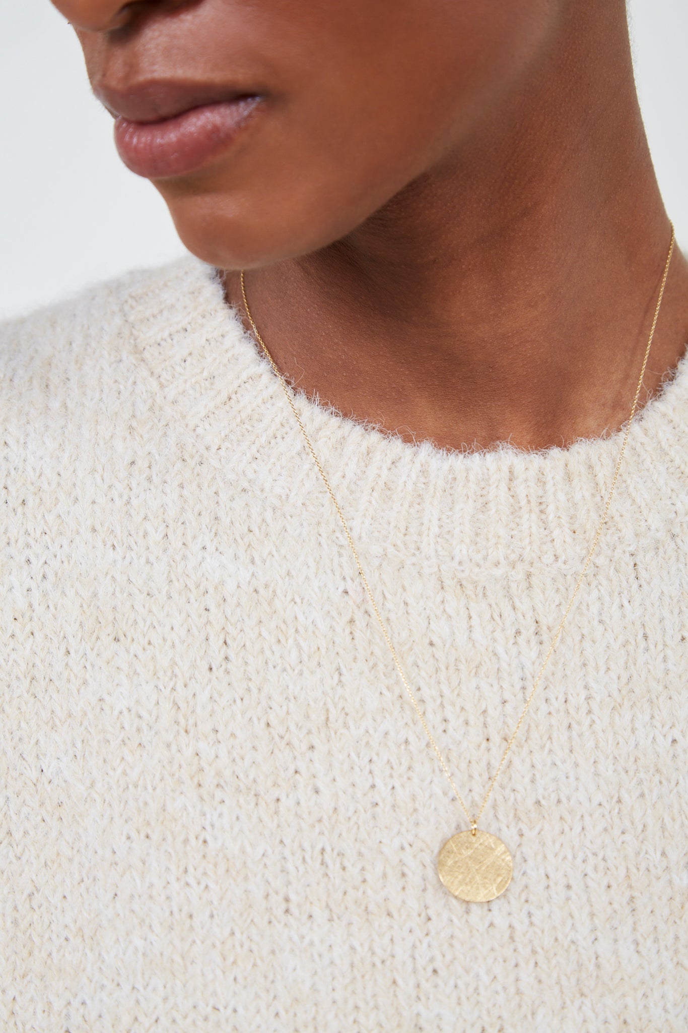 Ivory wool blend short sleeved jumper_5