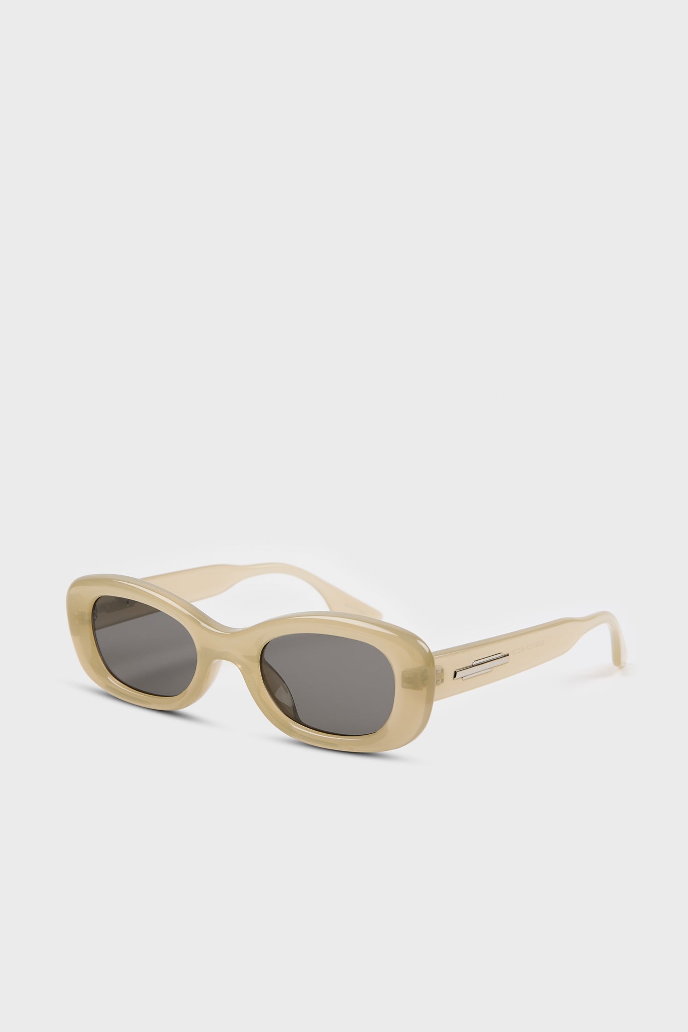 Khaki thick sloping rectangle sunglasses_2