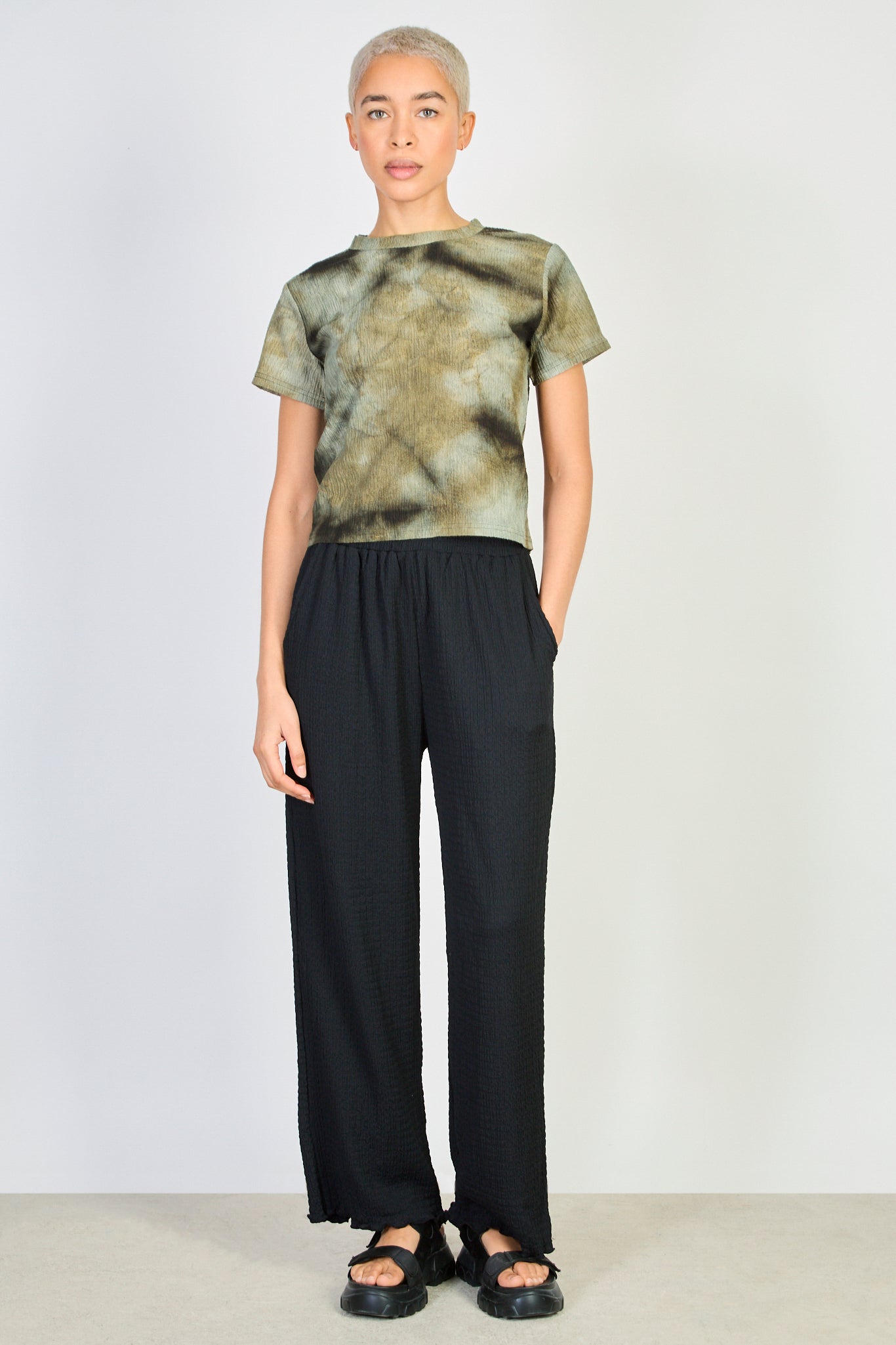 Khaki tie dye t-shirt_5