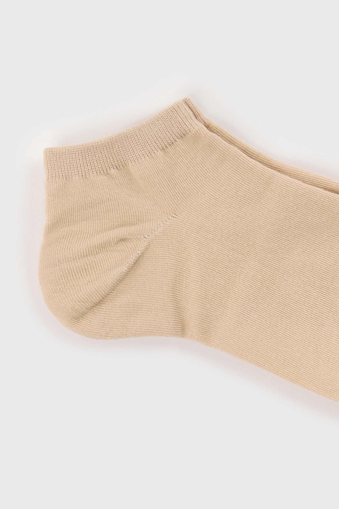 Light beige classic ankle socks_3