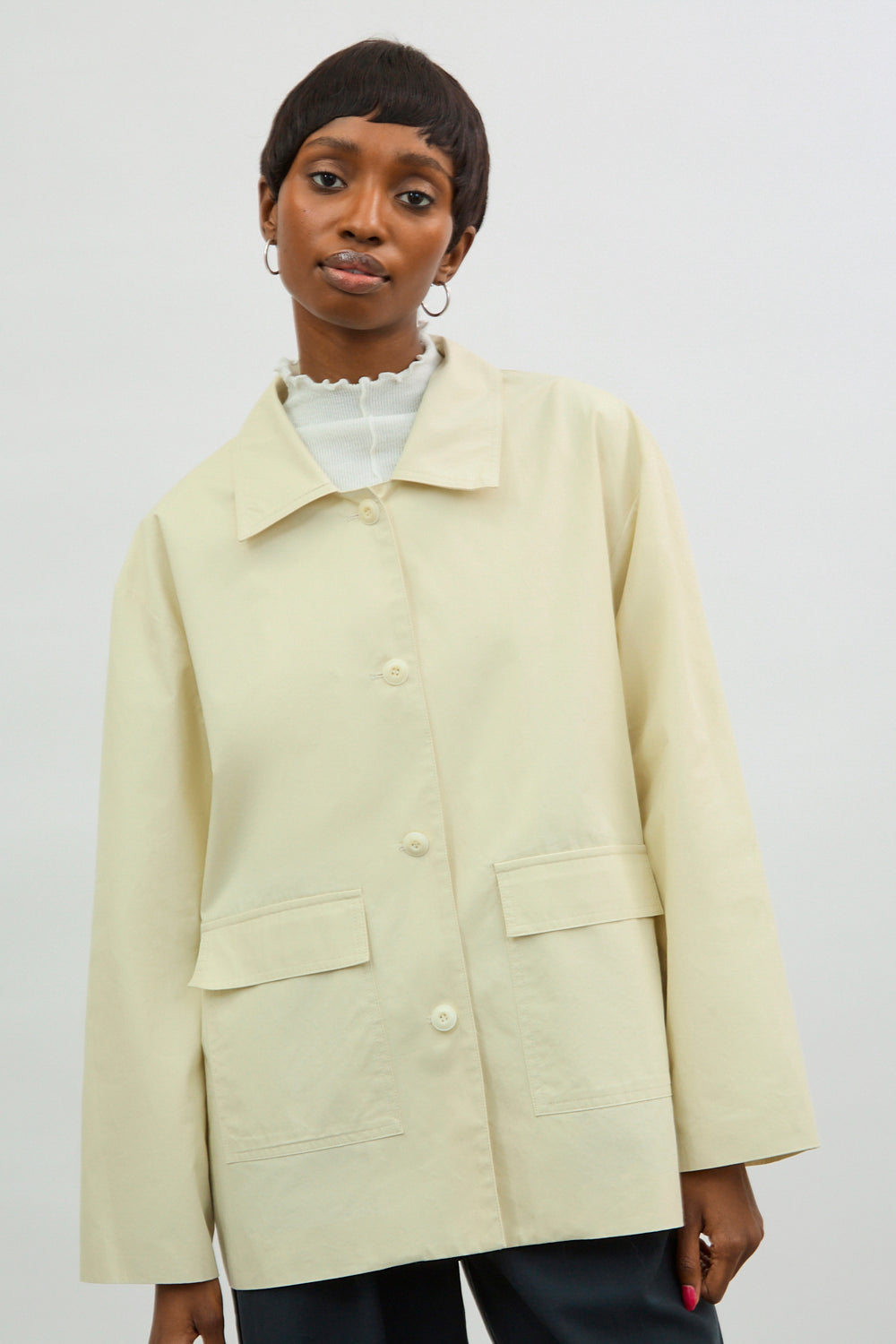 Light beige patch pocket jacket_1