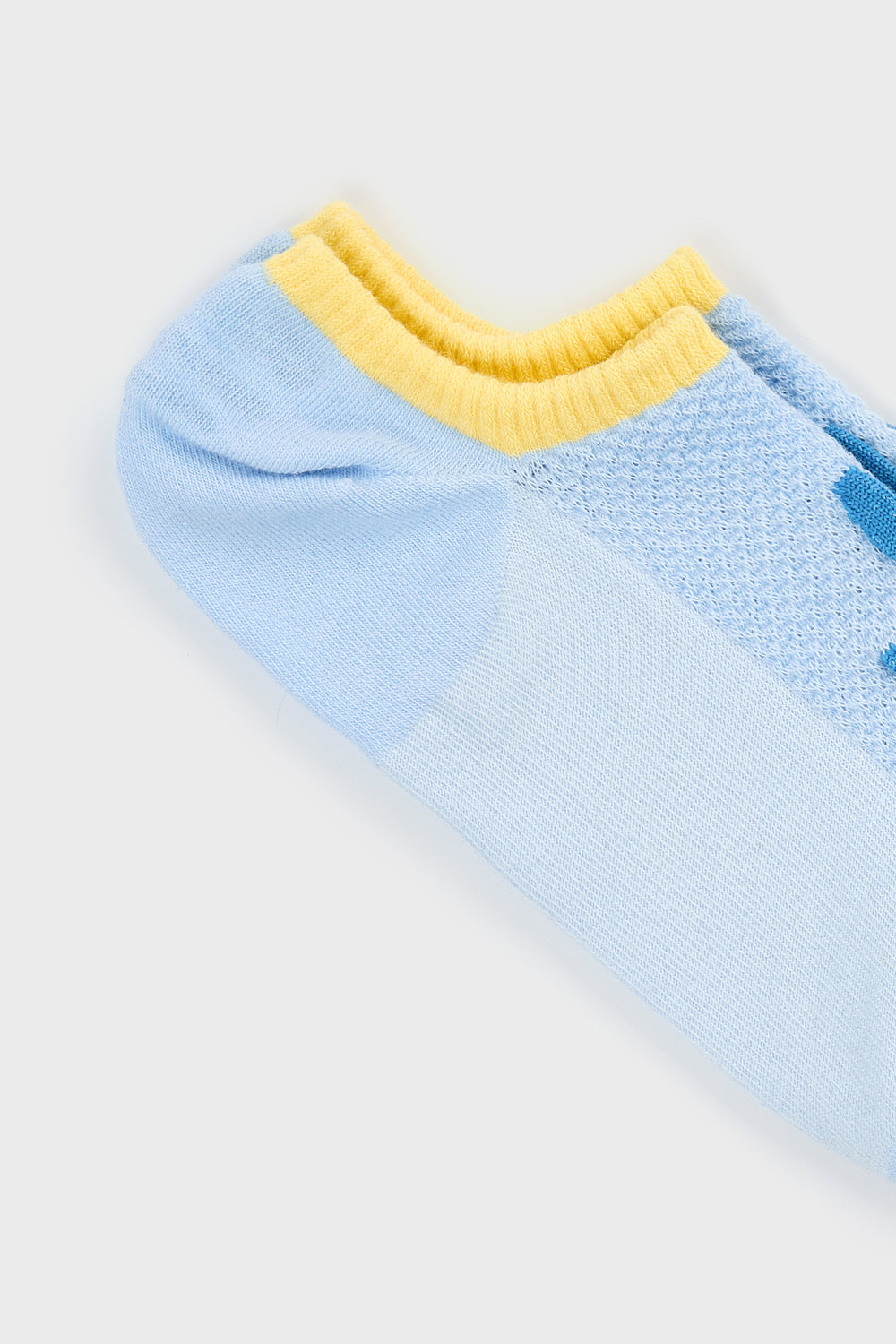 Light blue and yellow giant smiley face pop socks_6