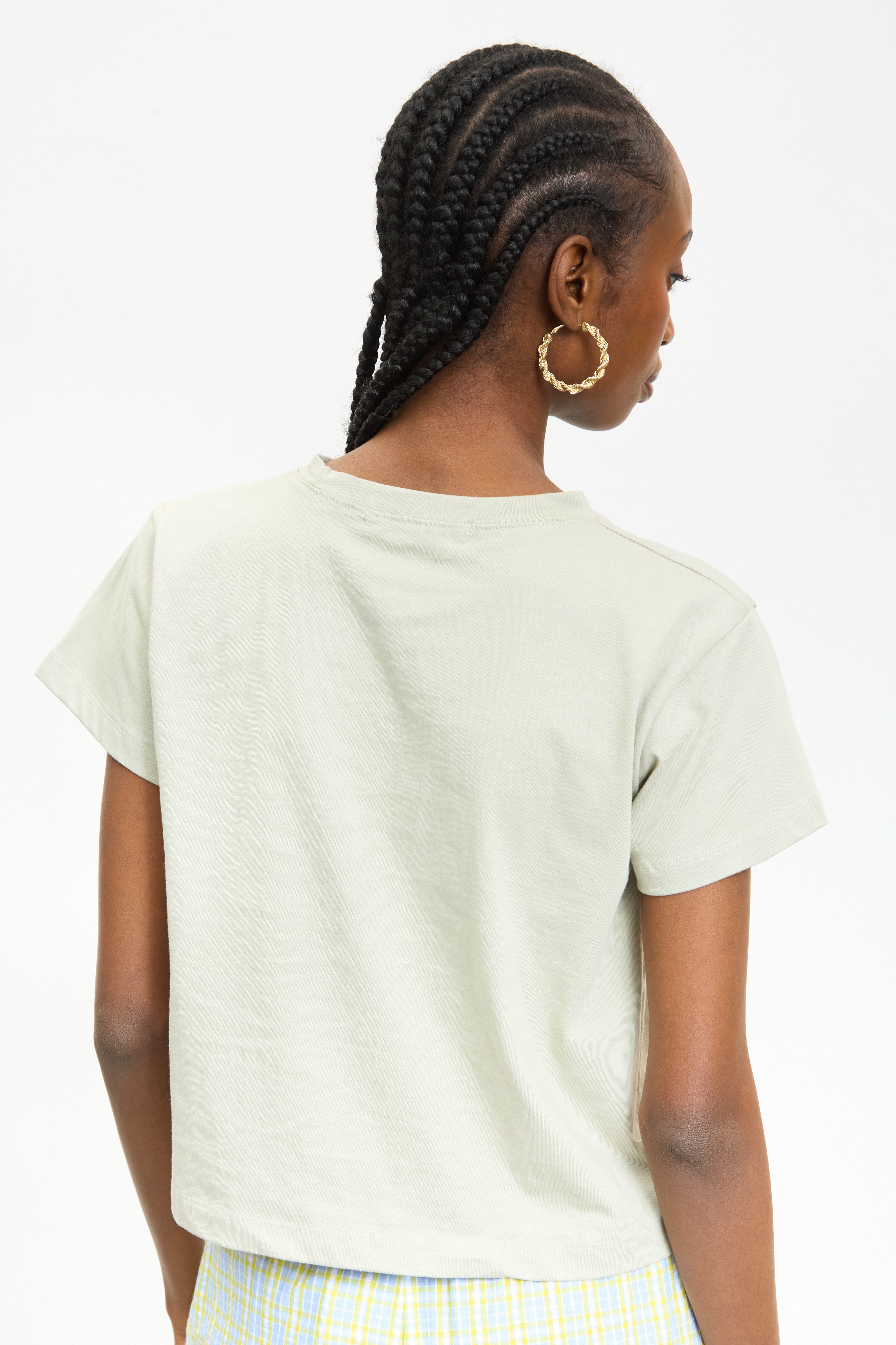 Light green crew neck t-shirt_2