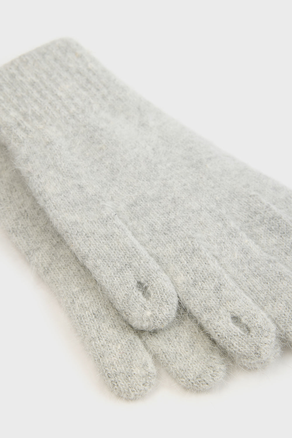 Light grey angora wool blend gloves_4
