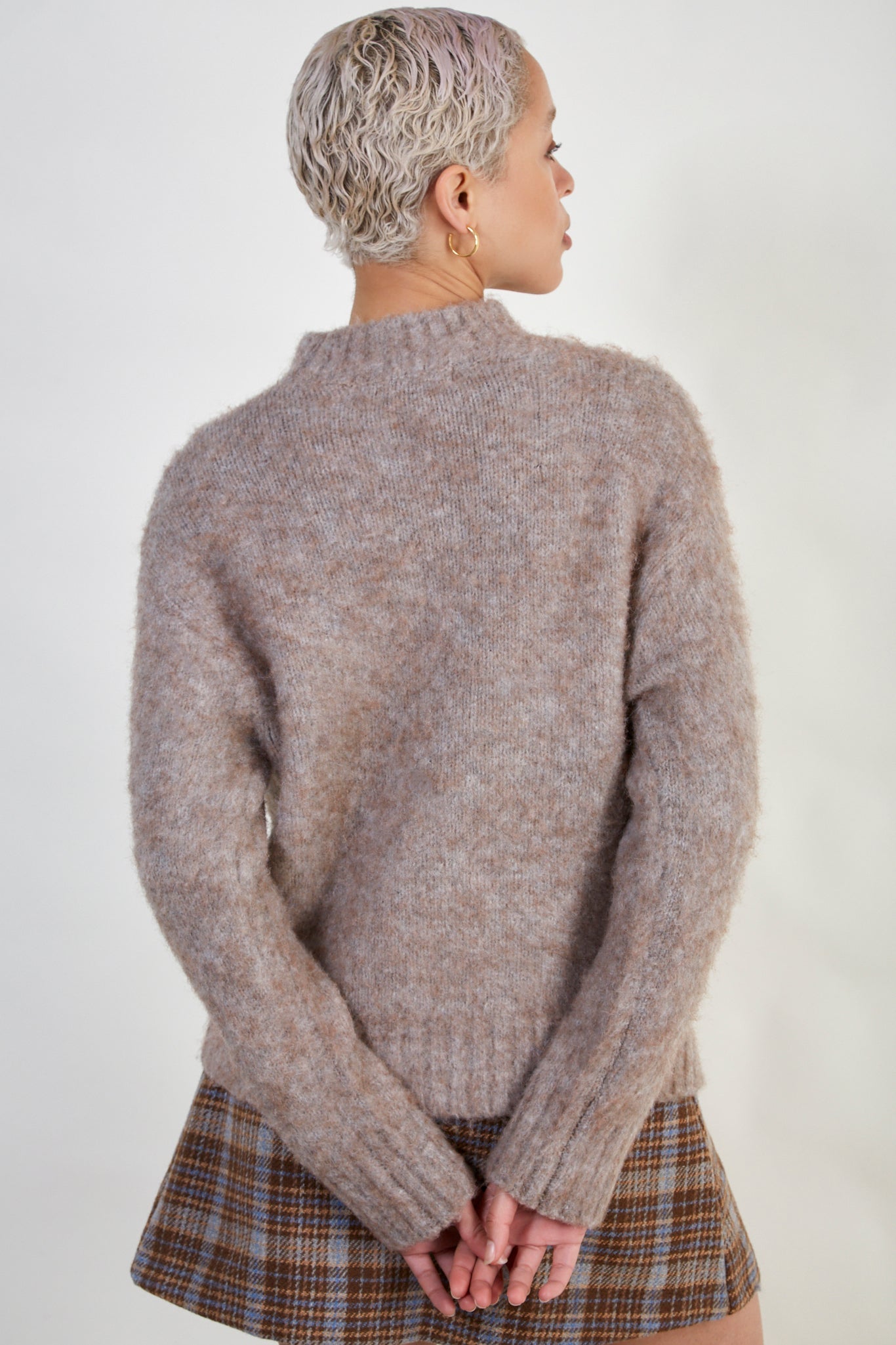 Light brown ultra soft mohair mock neck jumper_3