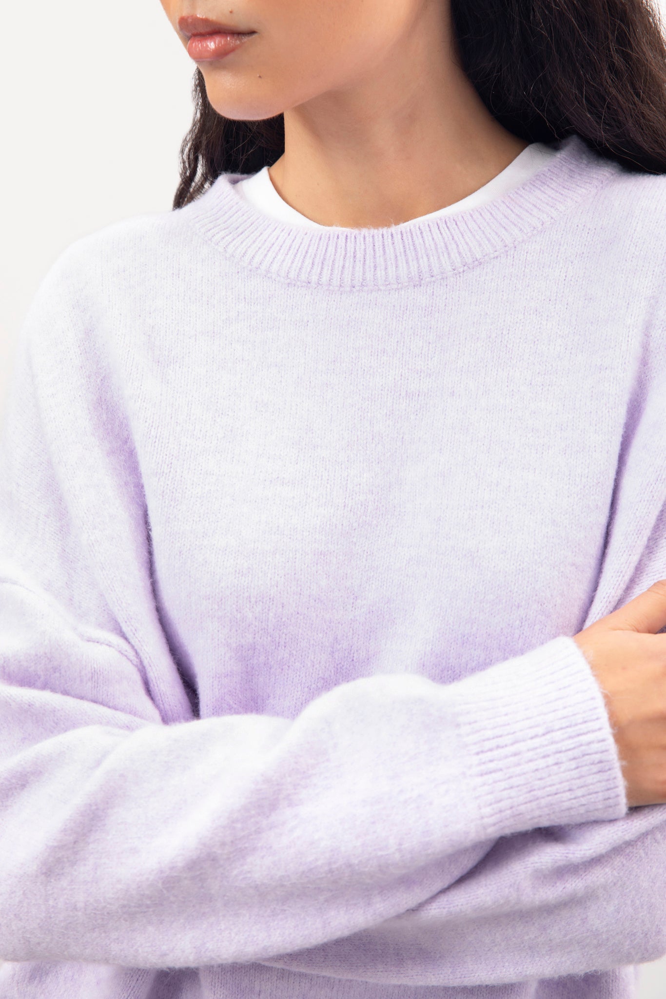 Lilac cashmere wool blend jumper_4