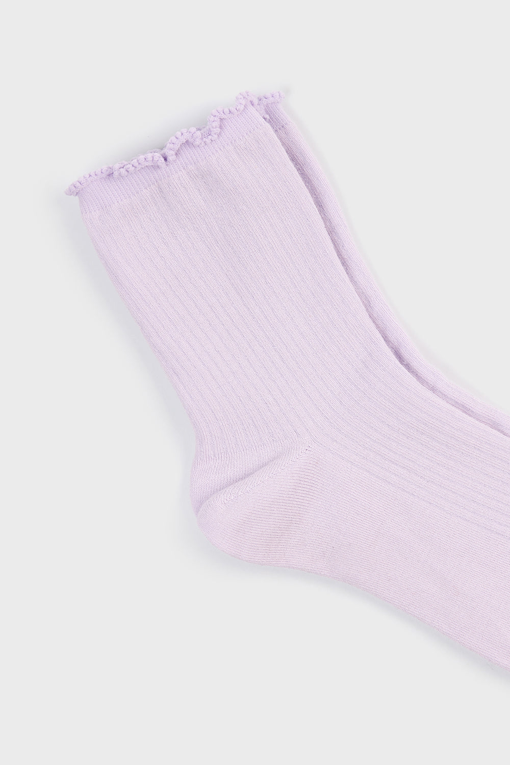 Lilac lettuce trim classic socks_4