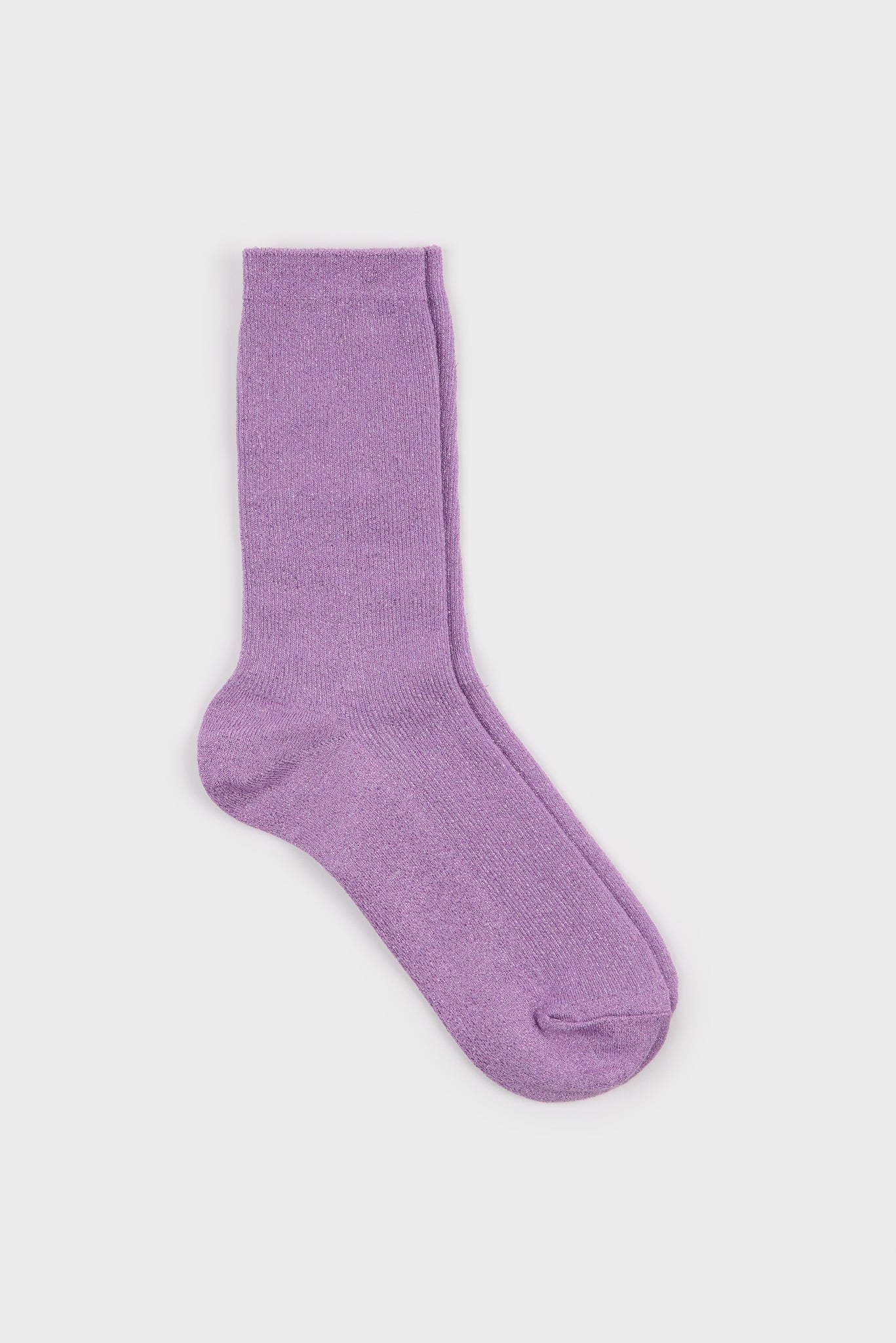 Lilac modal blend ribbed socks_1