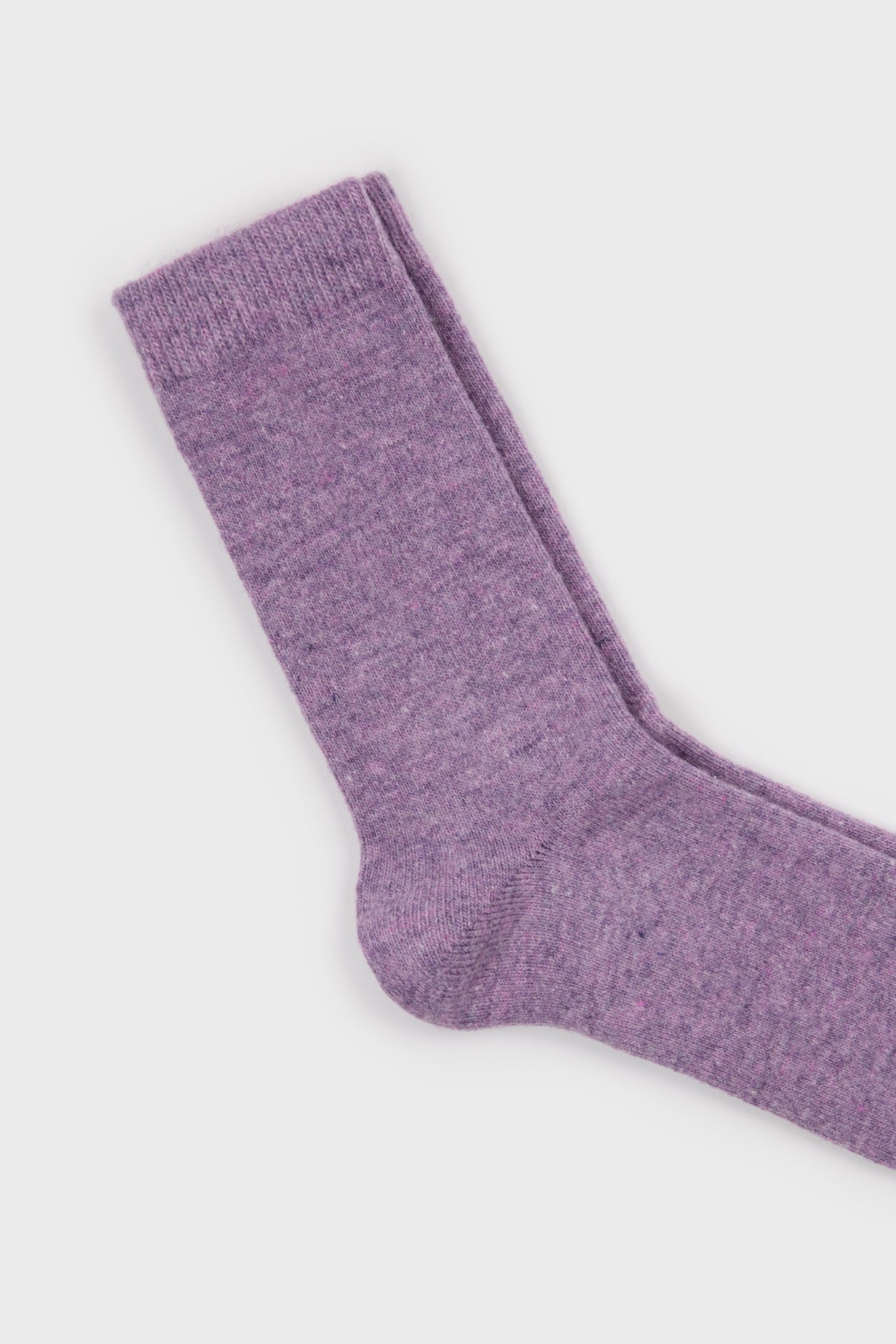Lilac smooth cashmere wool blend socks_2
