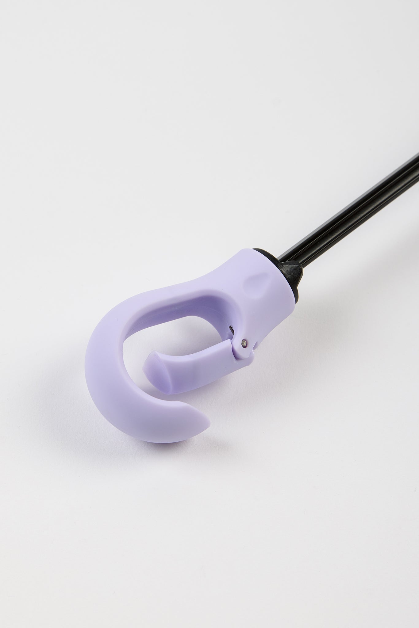 Lilac thick hooked handle umbrella_4