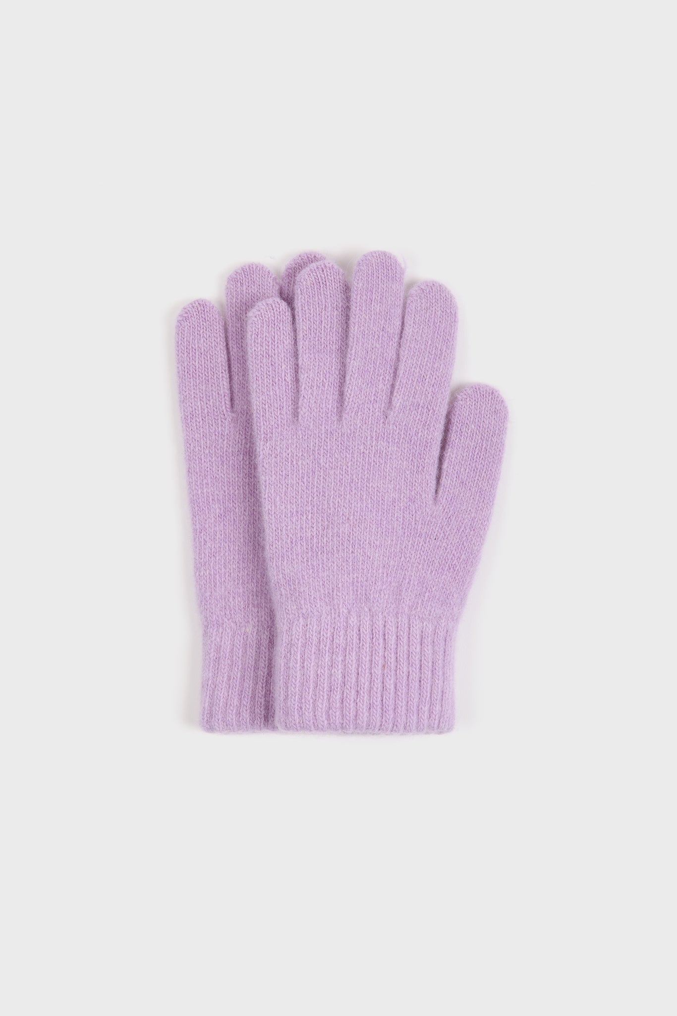 Lilac wool blend gloves_1