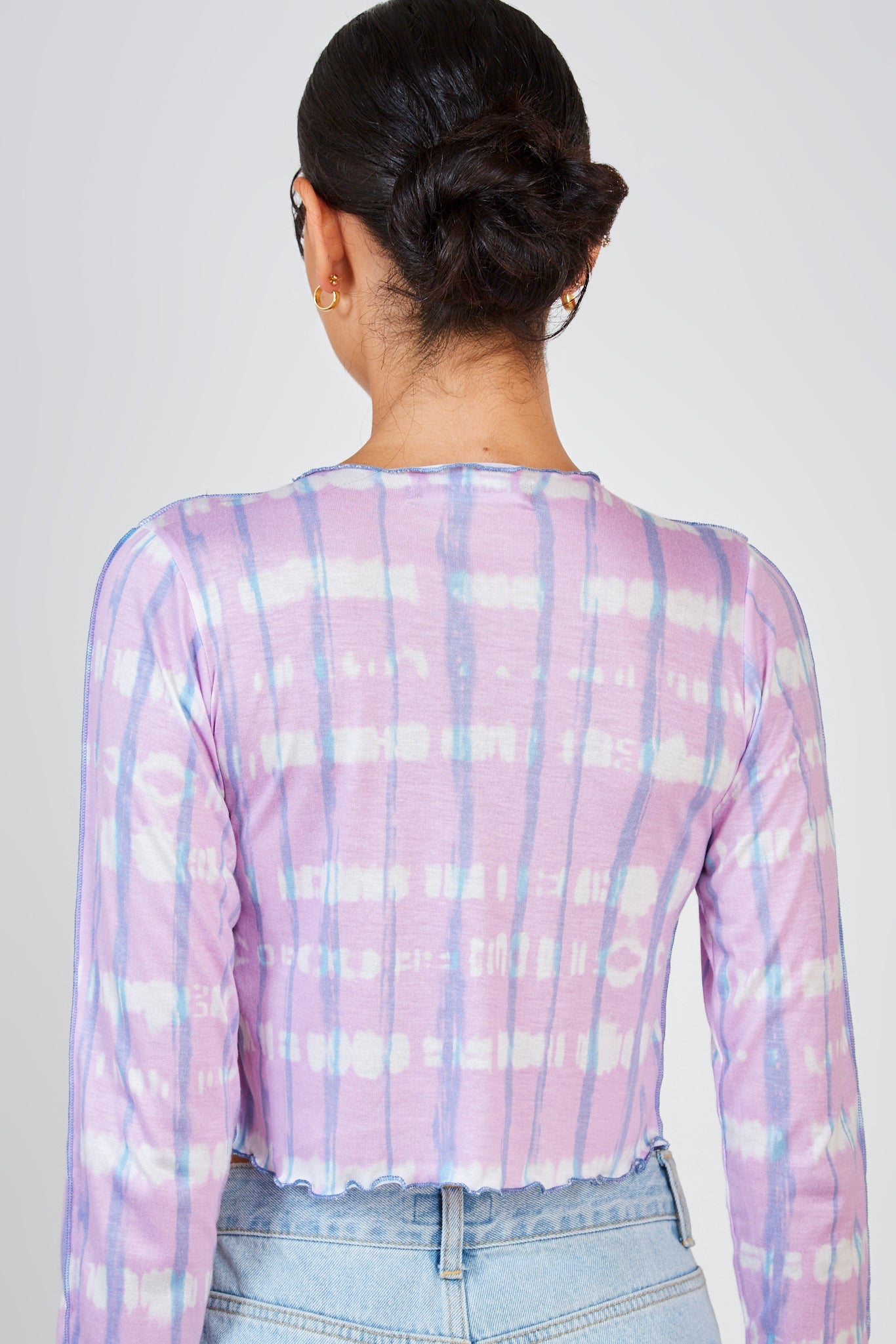 Lilac tie dye long sleeved top_2