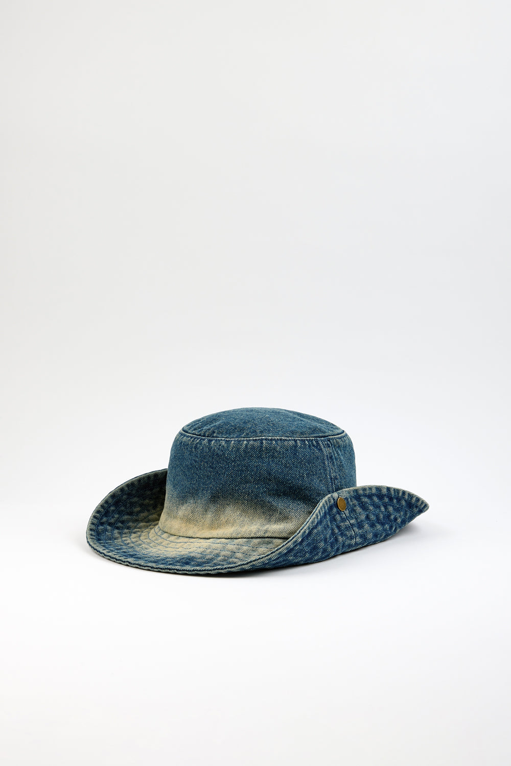 Mid blue graded wash denim bucket hat_2