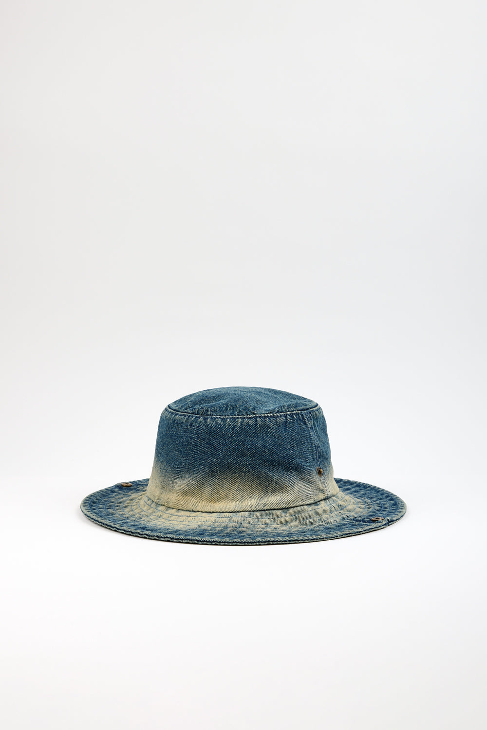 Mid blue graded wash denim bucket hat_7