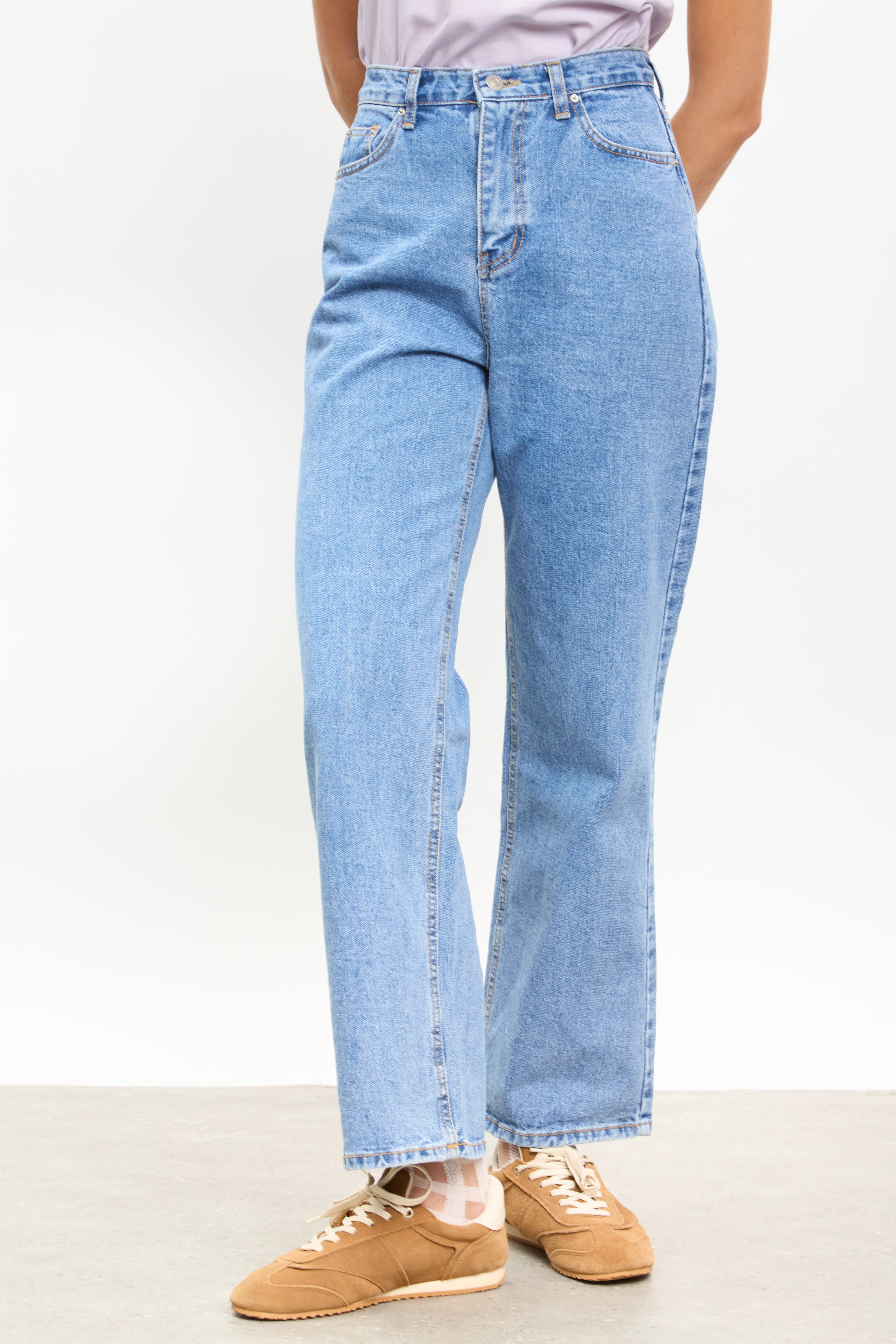 Mid blue slouchy wide leg jeans_1