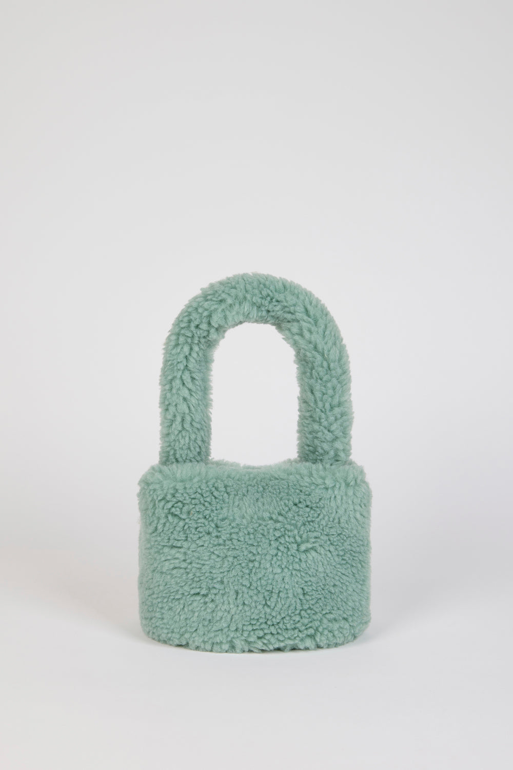 Mint shearling bucket bag_1
