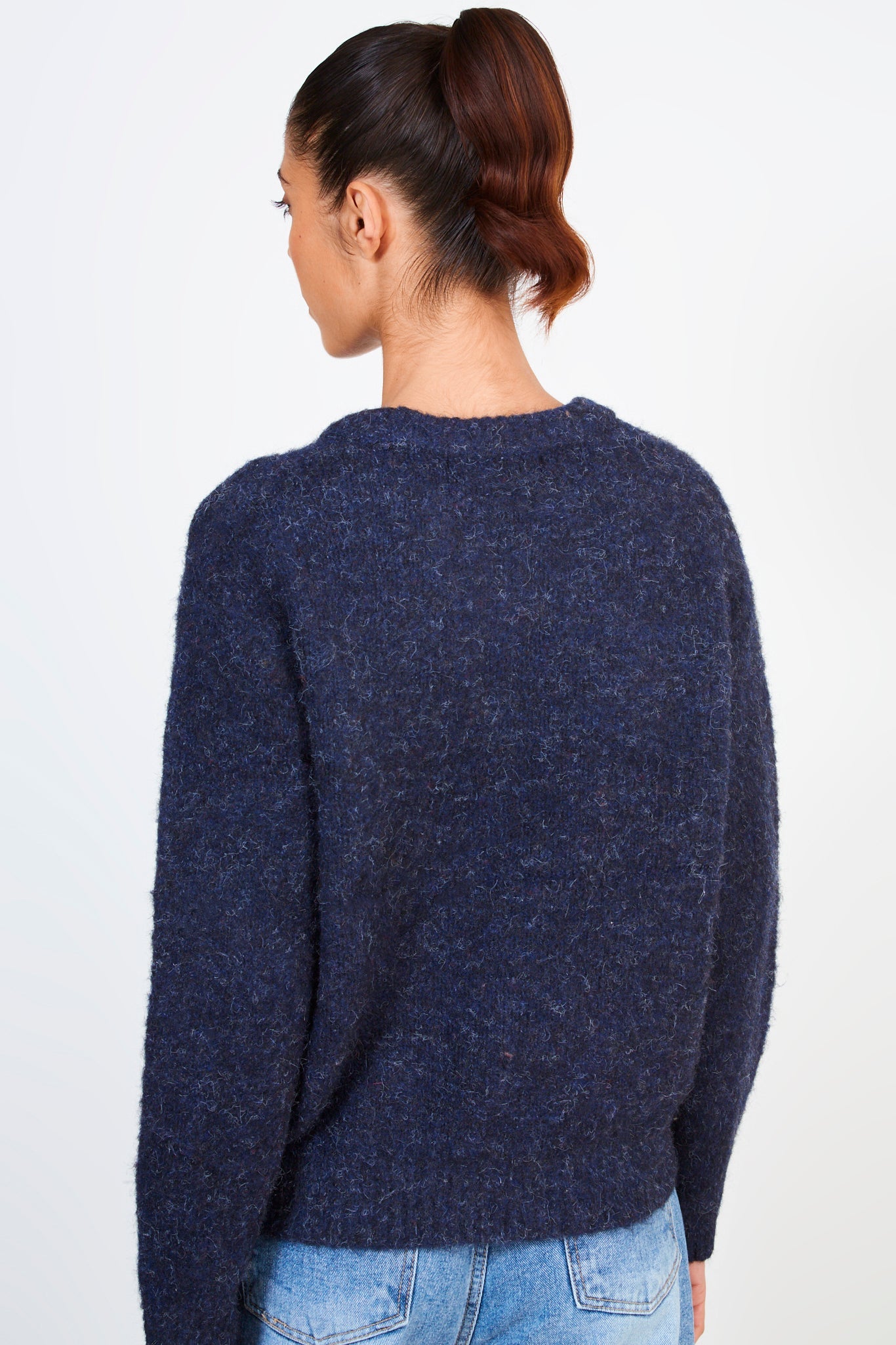 Navy blue ultra soft mohair jumper_3