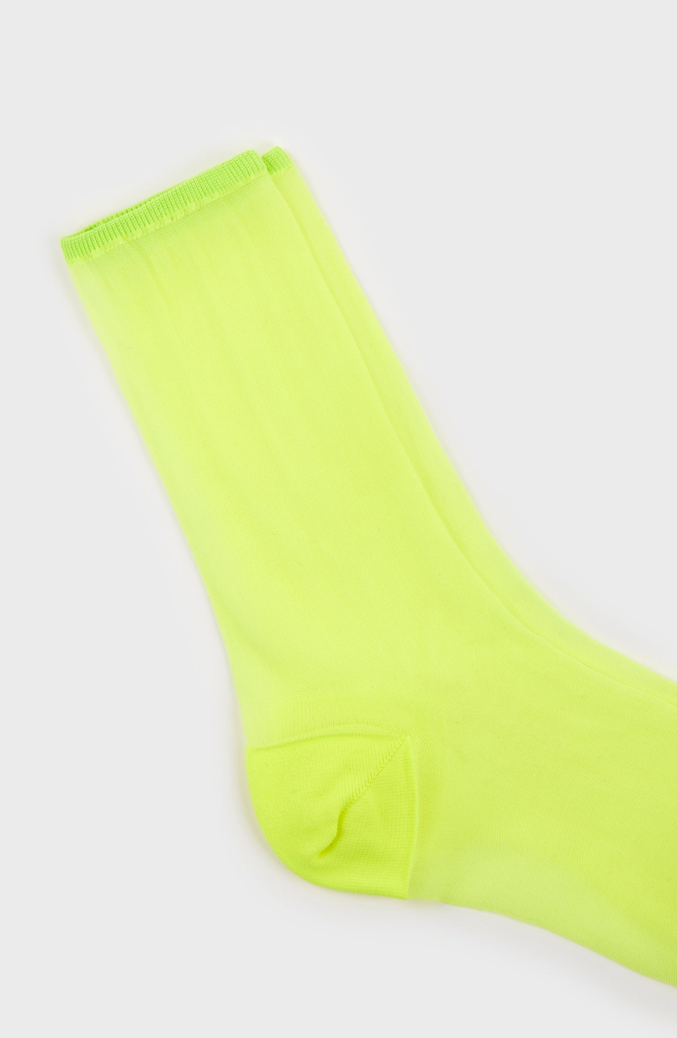 Neon yellow sheer socks_3