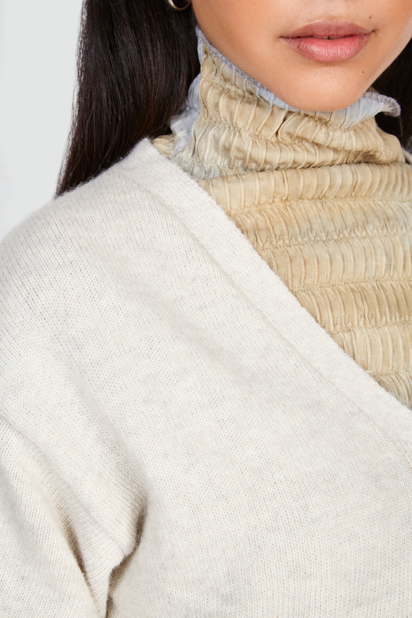 Oatmeal alpaca blend cardigan_4