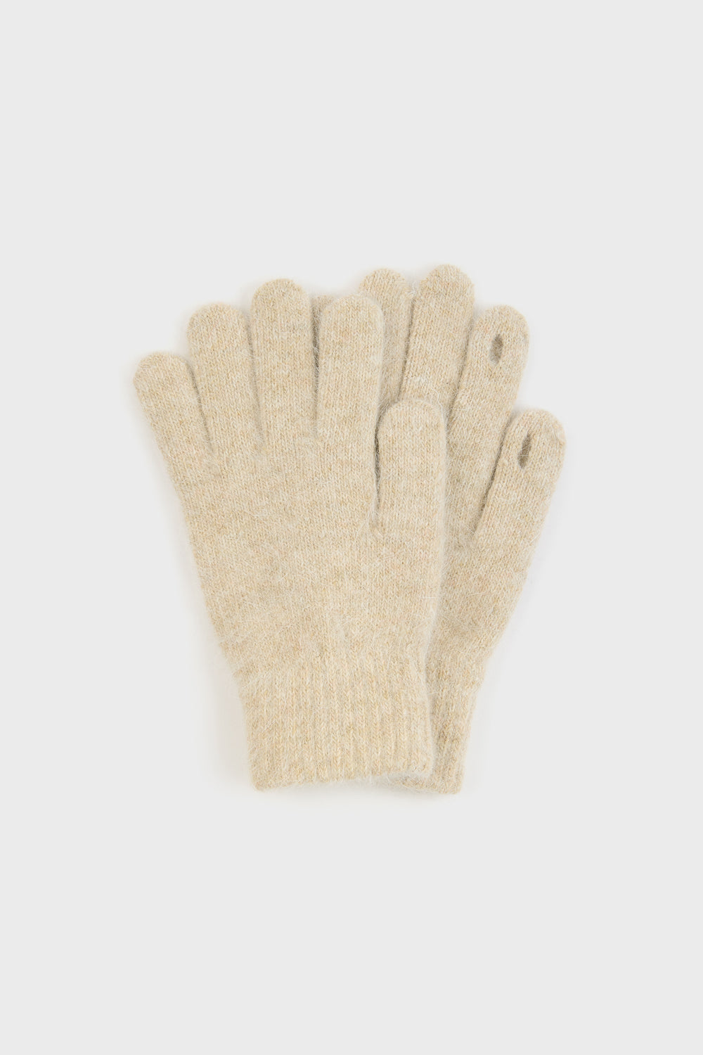 Oatmeal angora wool blend gloves_2