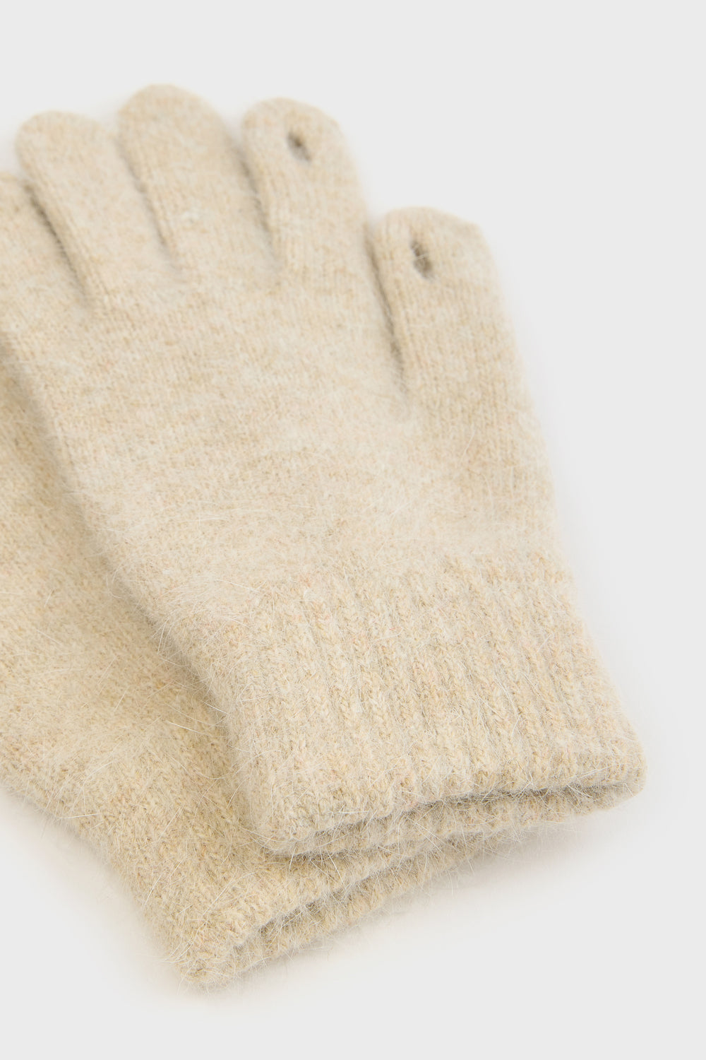 Oatmeal angora wool blend gloves_4