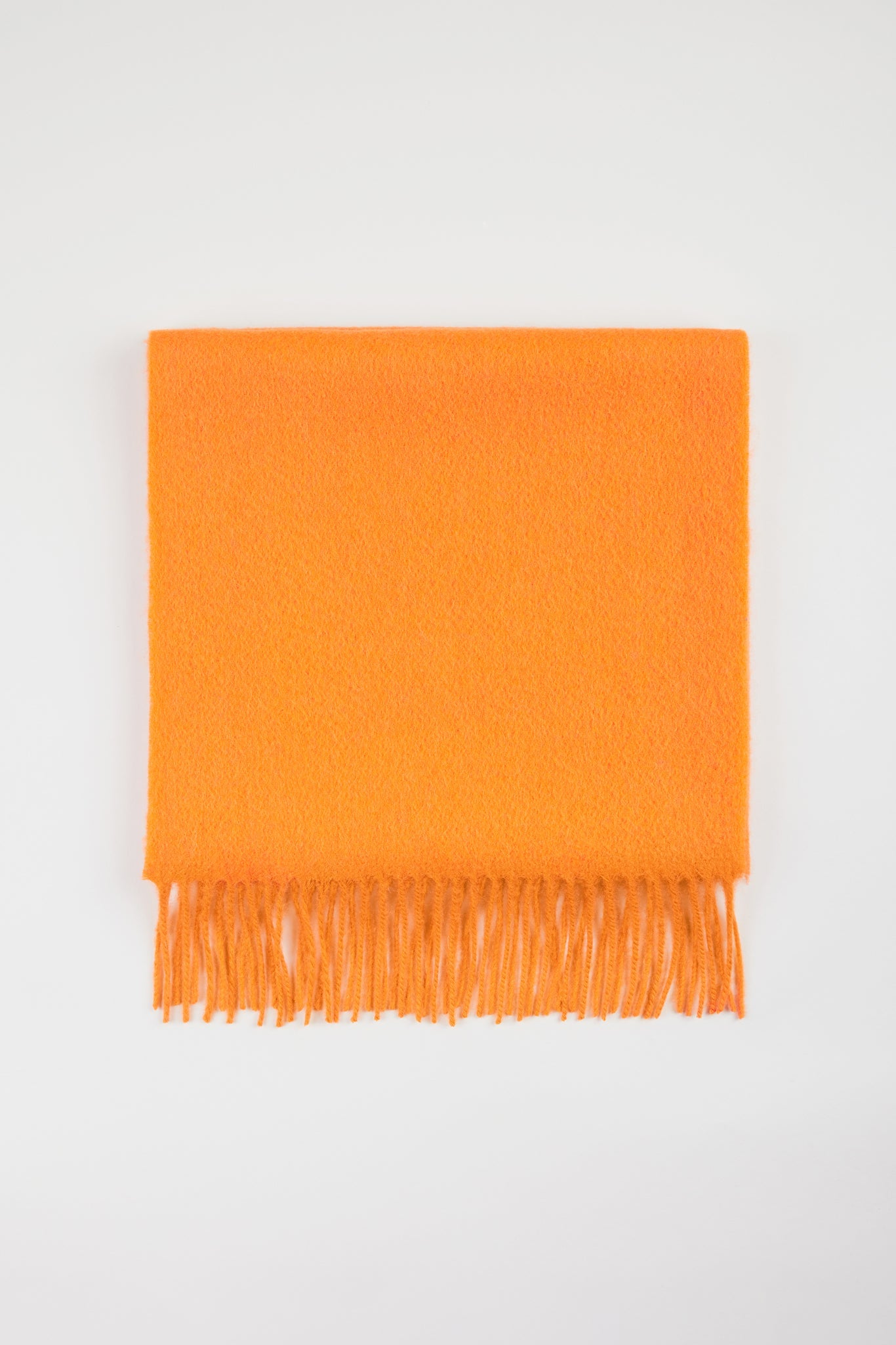 Orange pure wool classic scarf_1