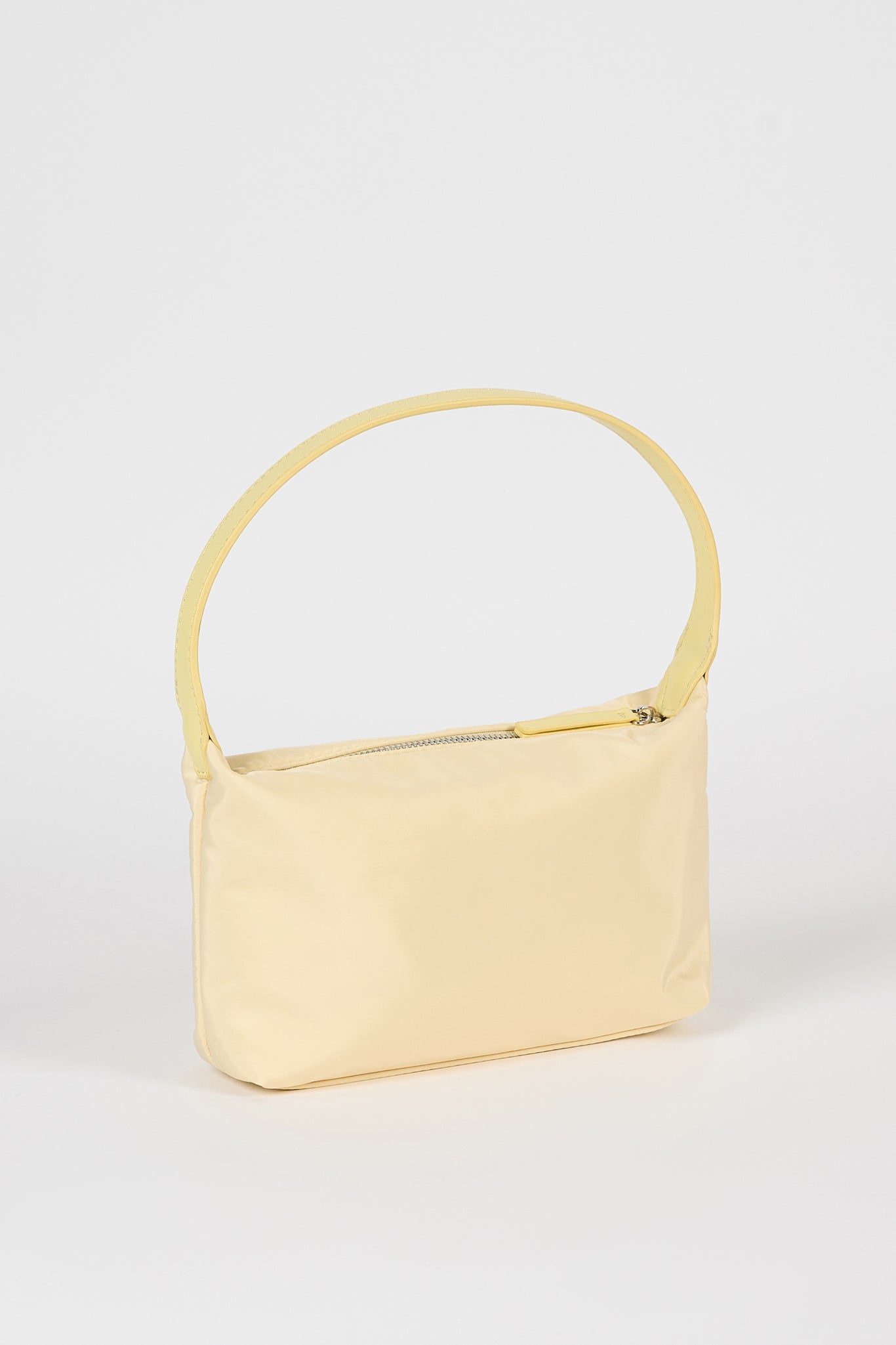 Pale yellow smooth mini shoulder bag_2