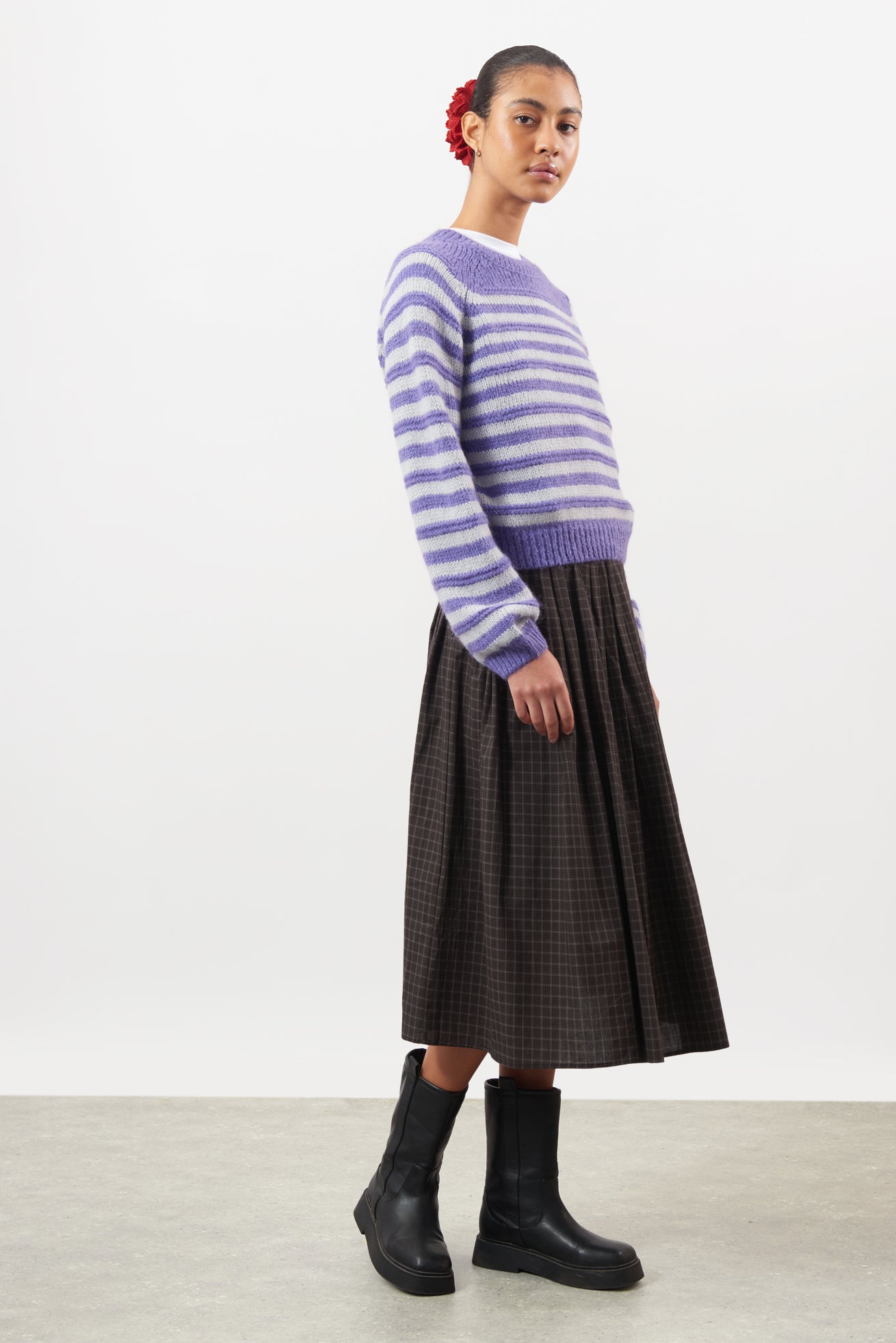 Purple and lilac striped mohair wool blend jumper_4