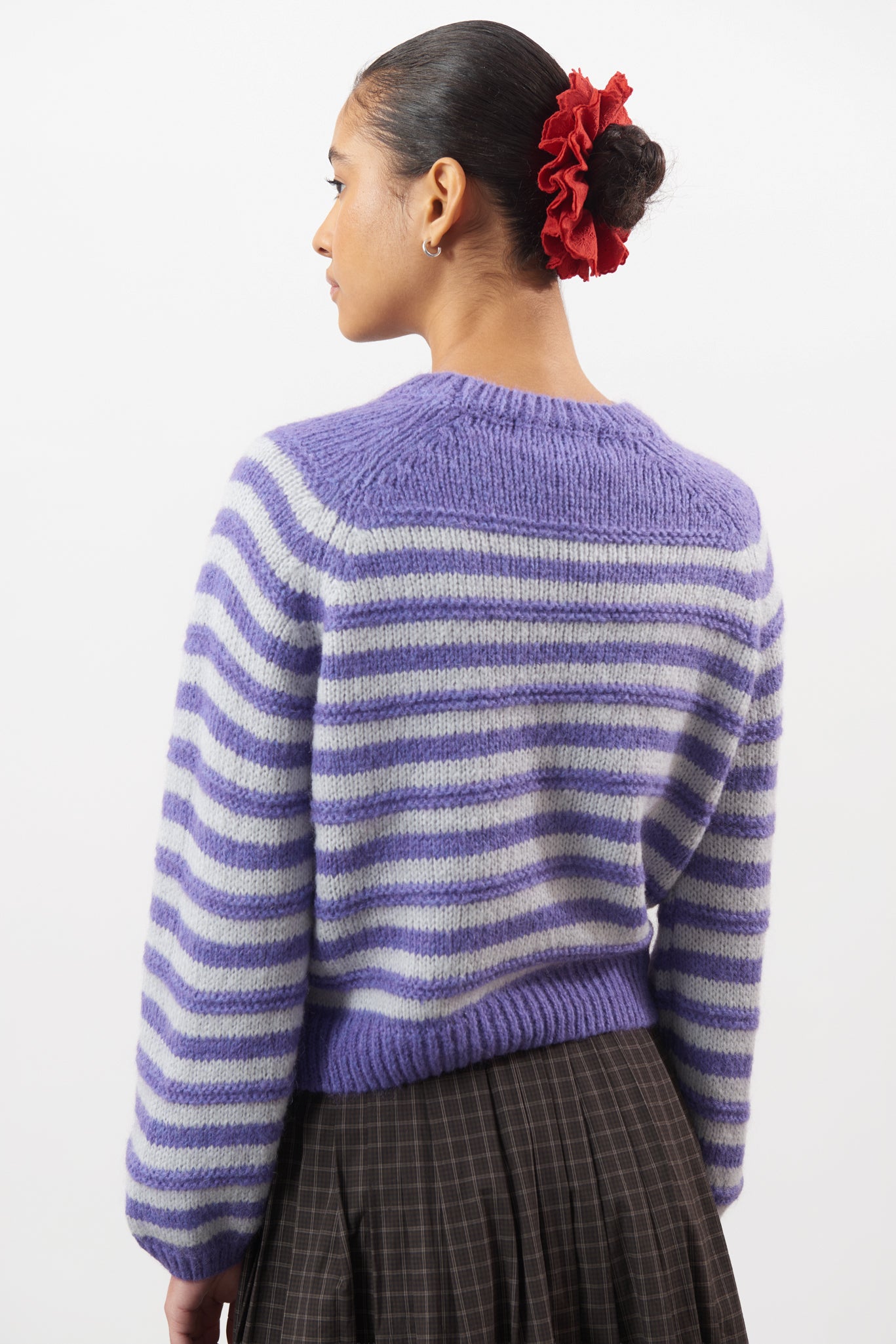 Purple and lilac striped mohair wool blend jumper_2