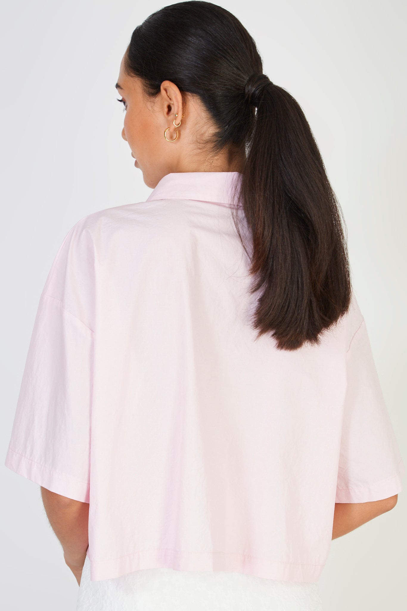 Purple pink short sleeved shirt_2