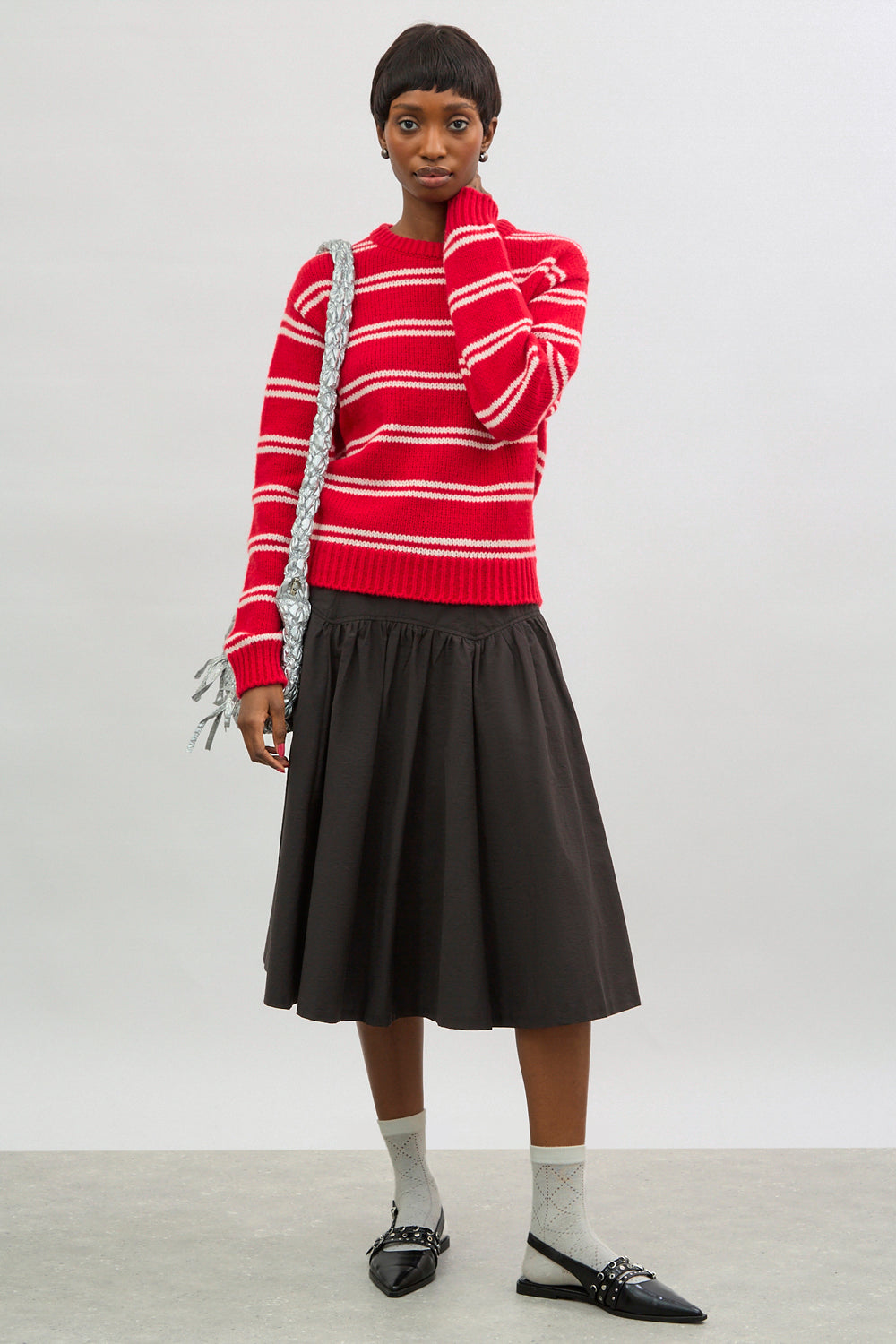Red and white double striped jumper_4