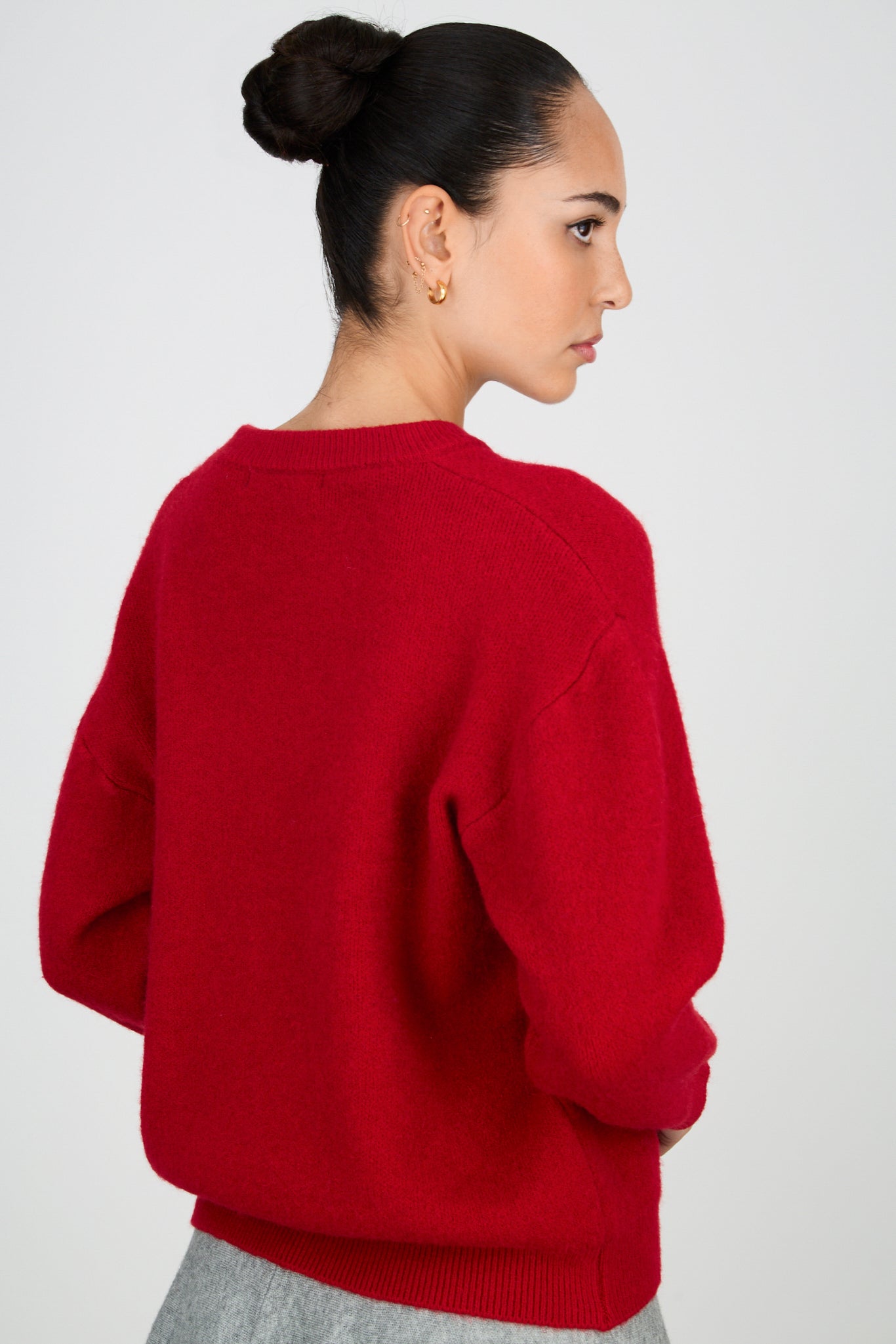Red bold crew neck jumper_2