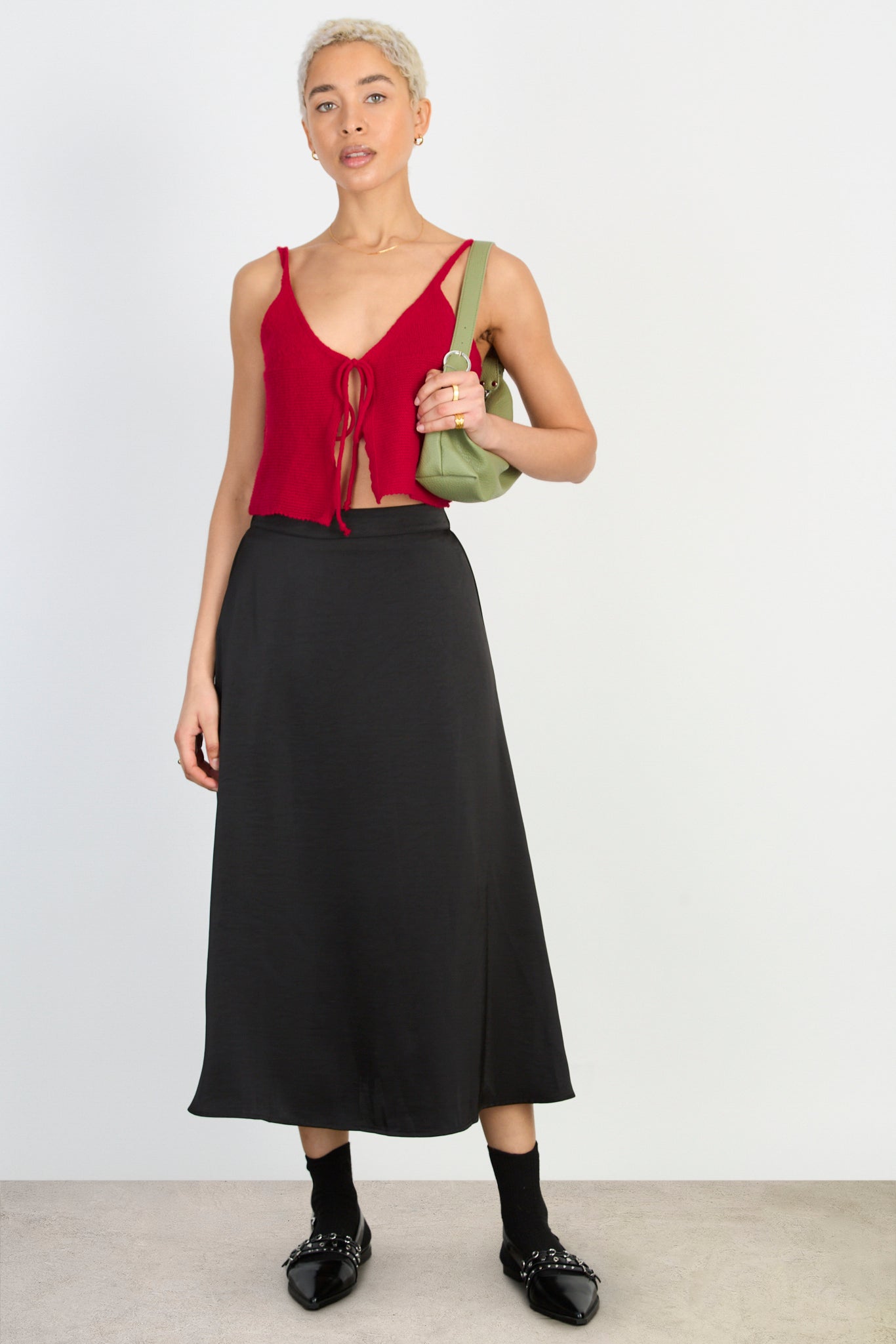 Red horizontal ribbed knit tank_4