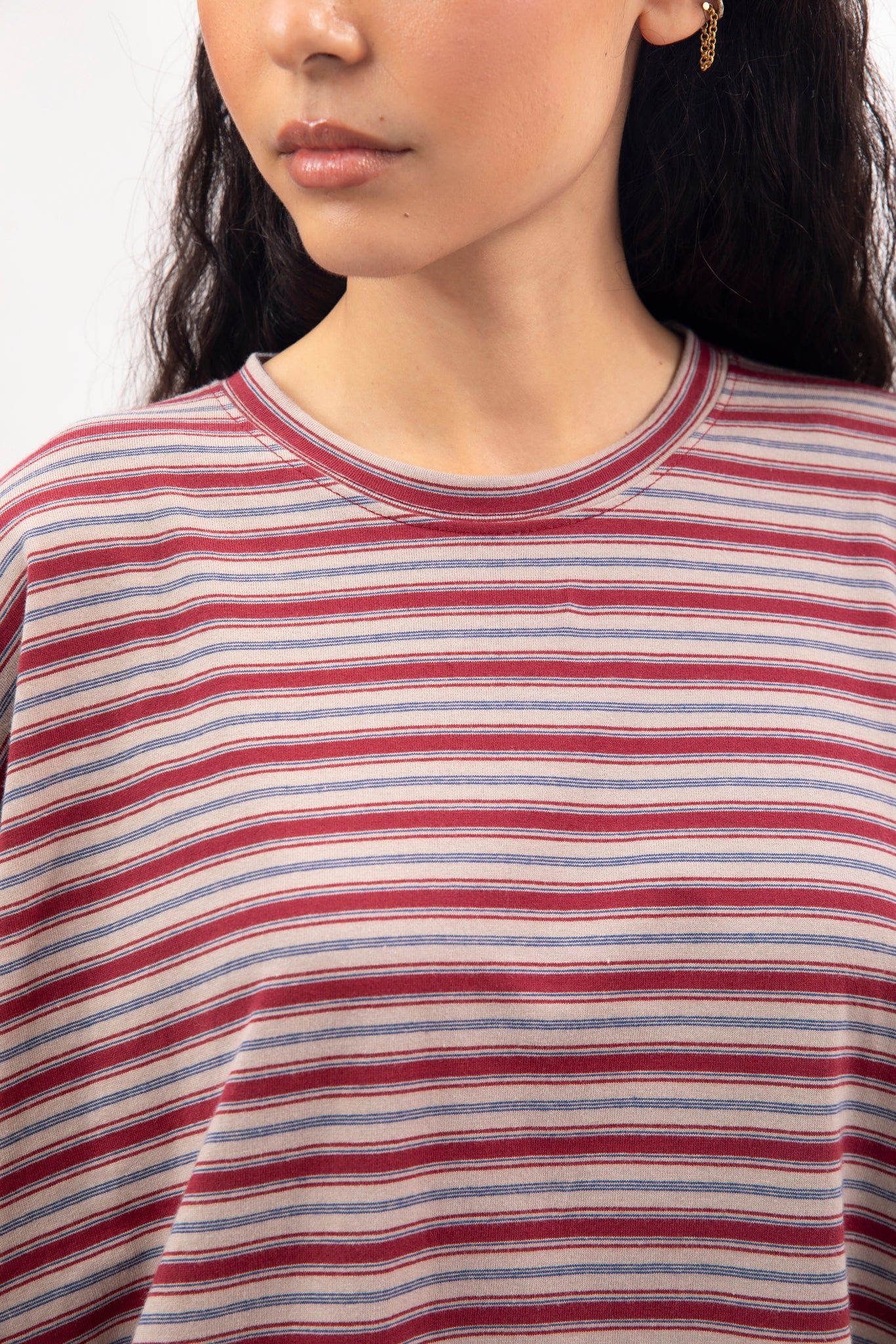 Red multi stripe long sleeve top_3
