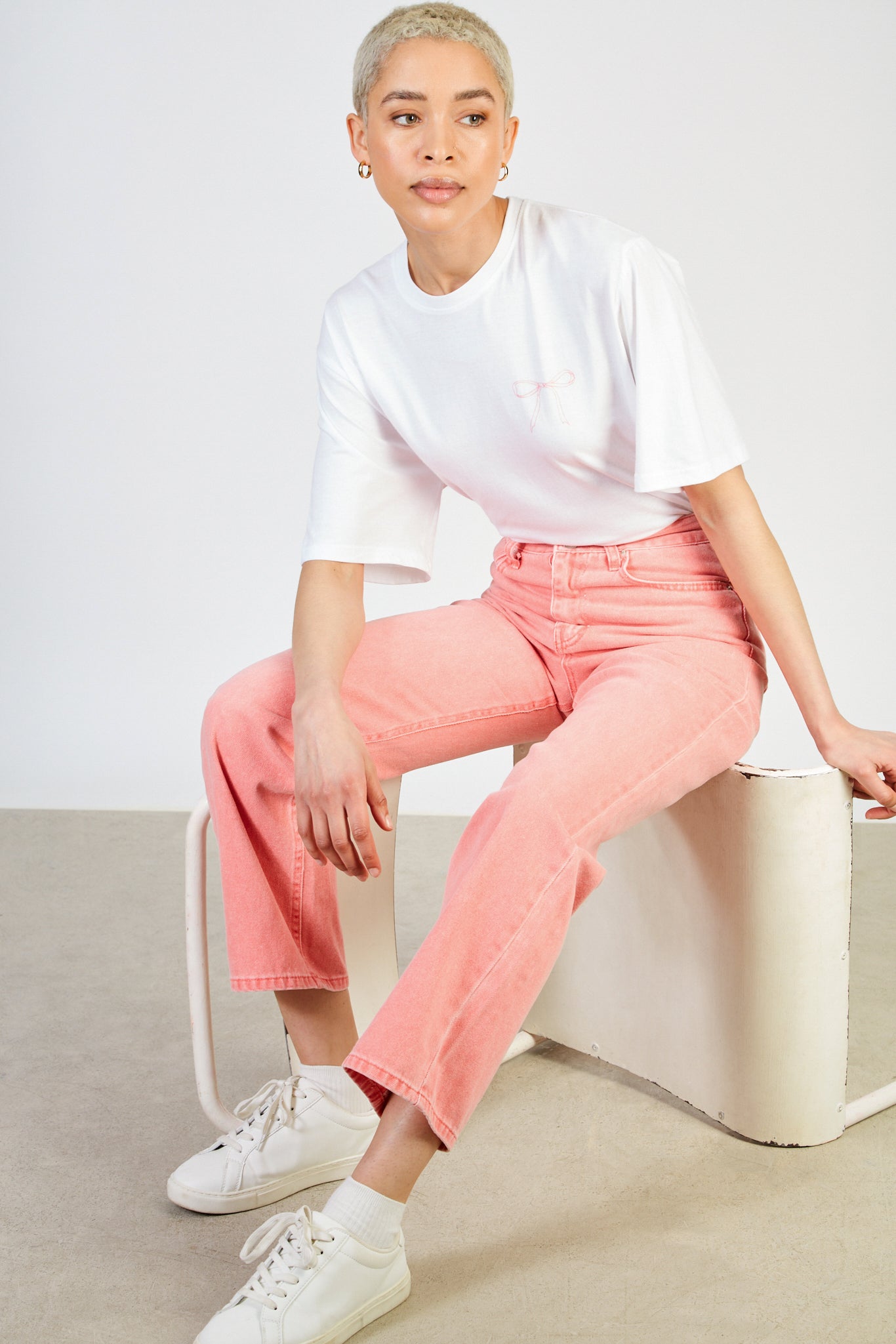 Red wide leg jeans_5