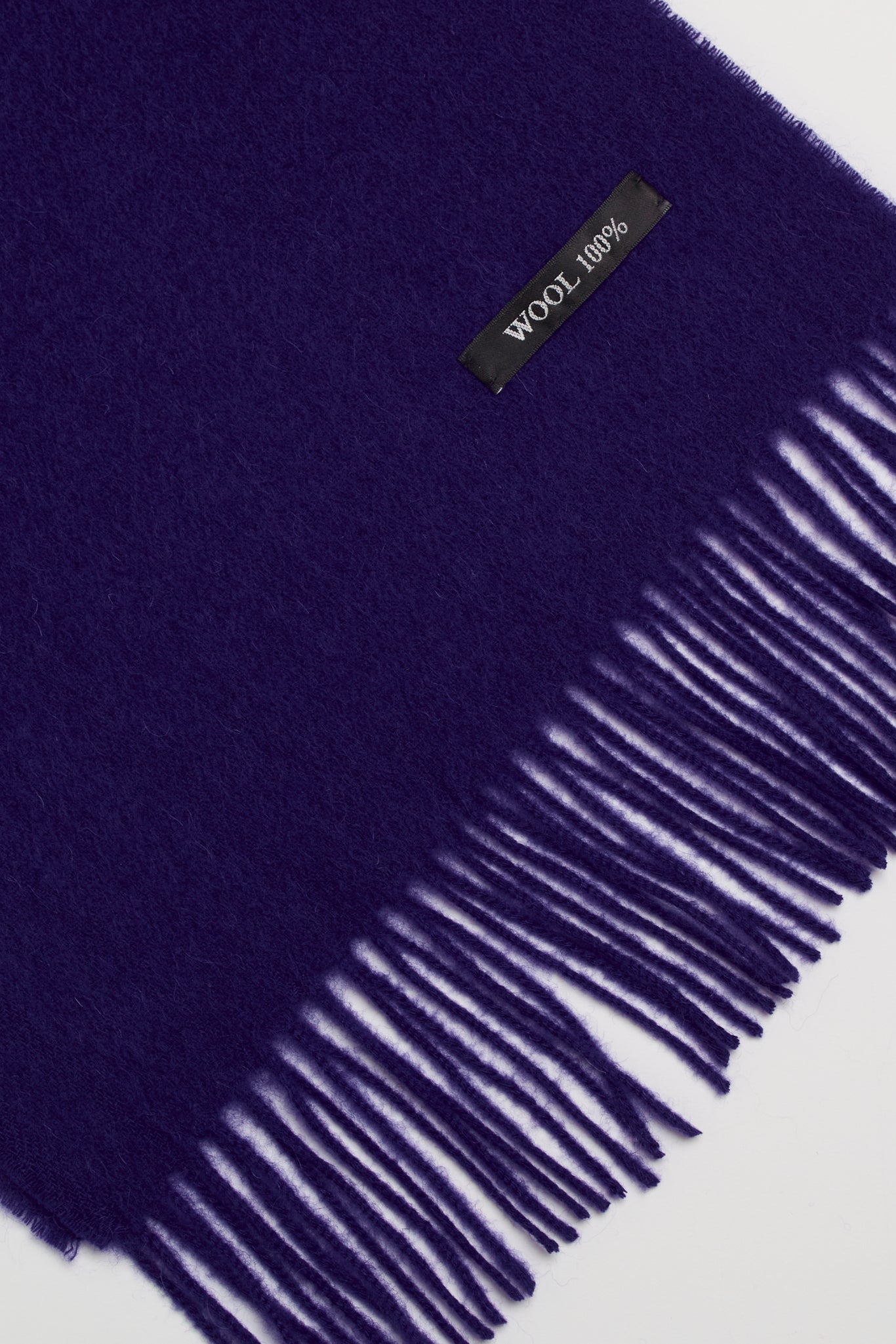 Royal blue pure wool classic scarf_2