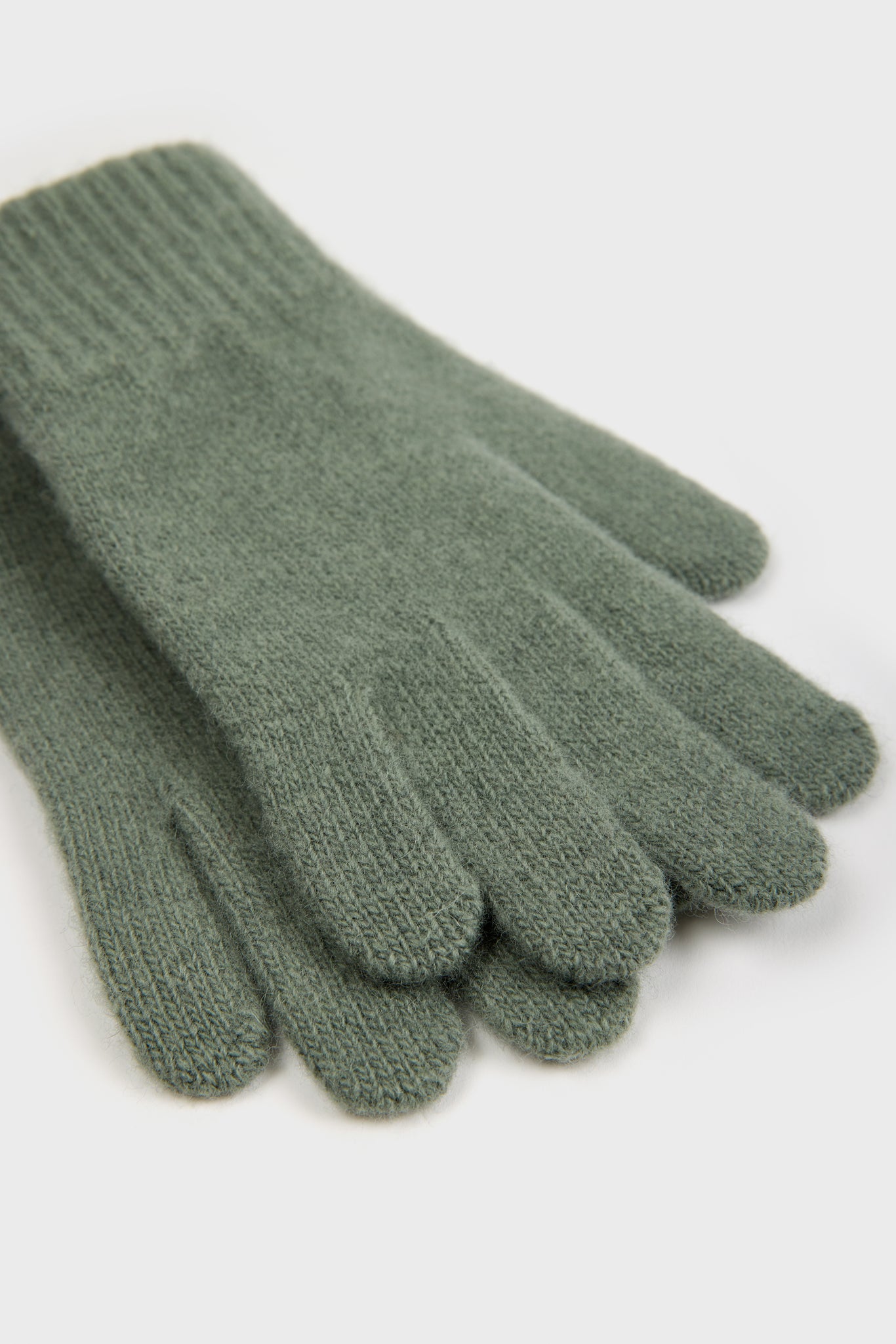 Sage green wool blend gloves_2