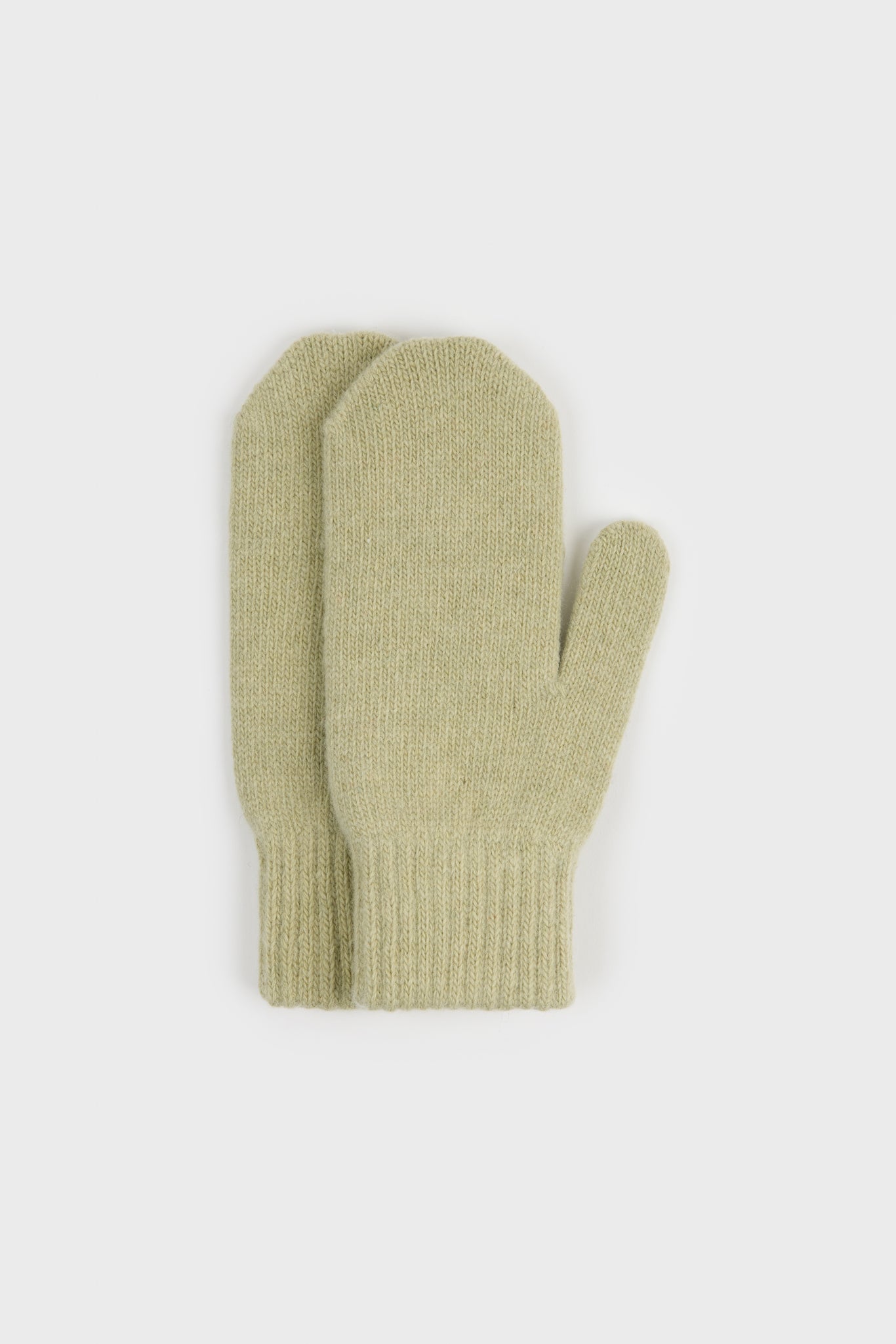 Sage green wool blend mittens_1