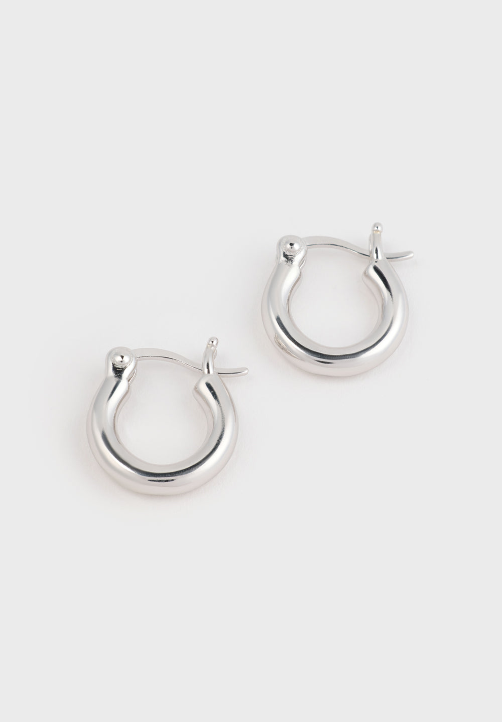 Silver hinged huggie hoop earrings_1