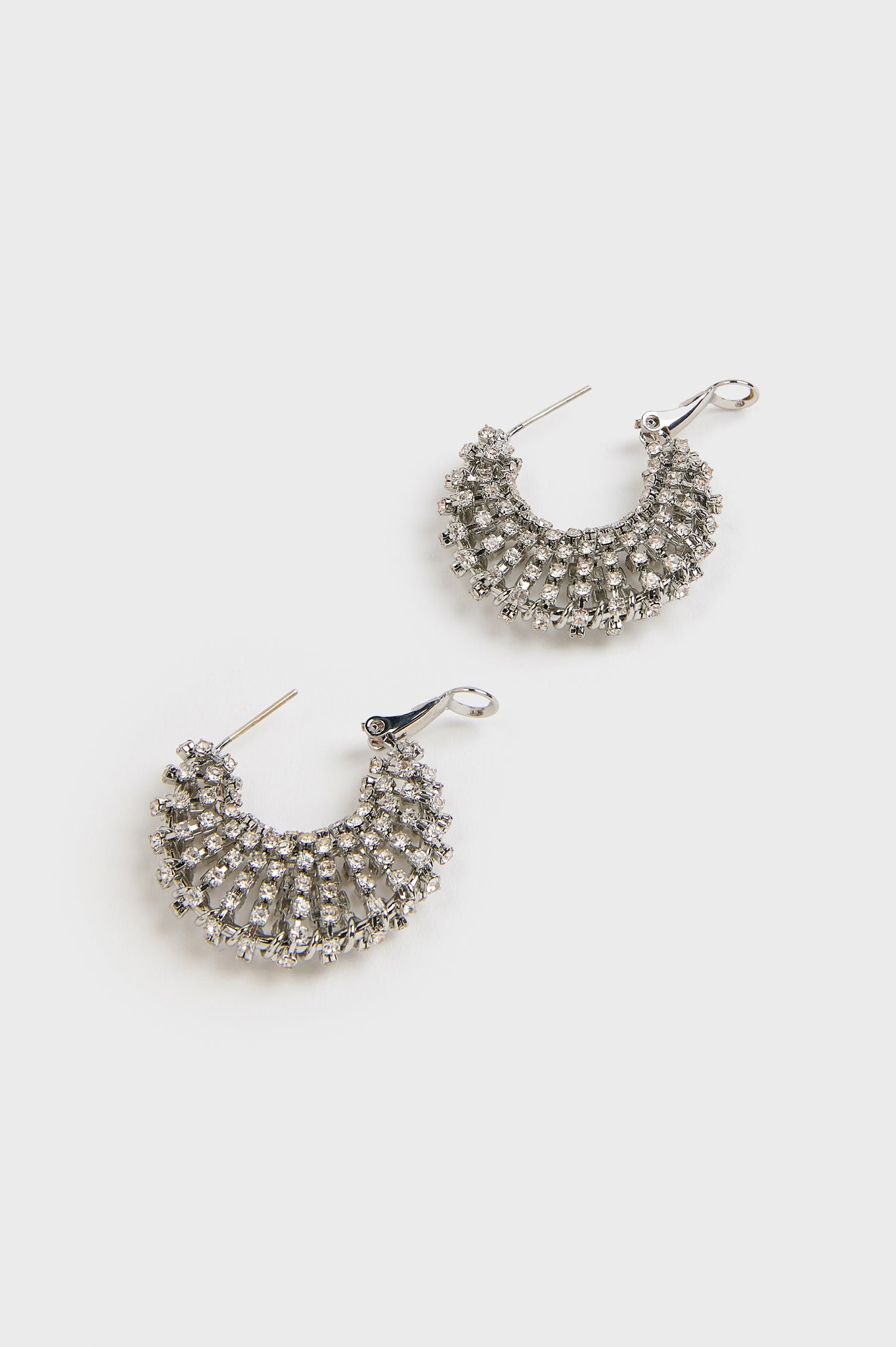 Silver large diamante hoop earrings_3