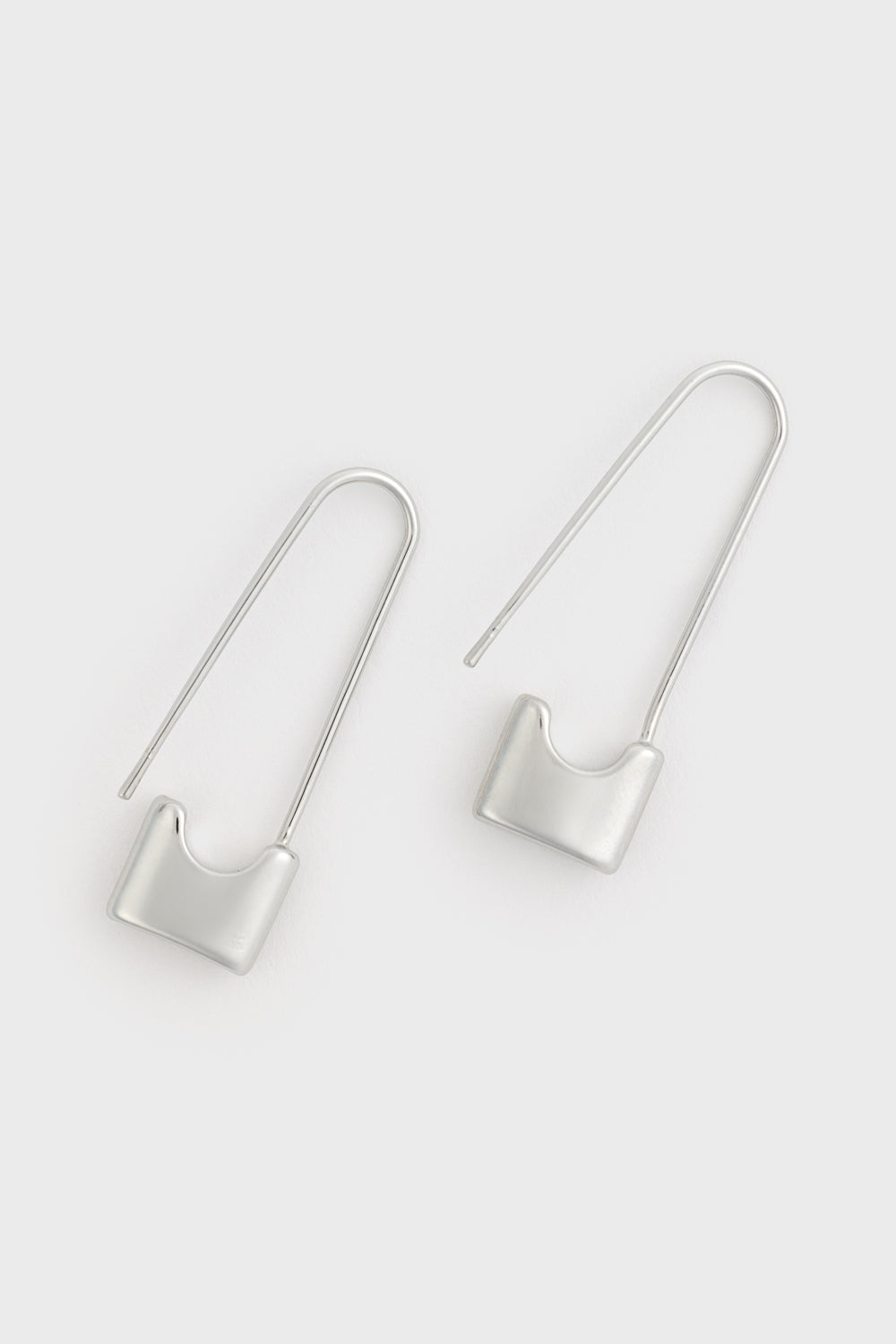 Silver thick paper clip earrings_2