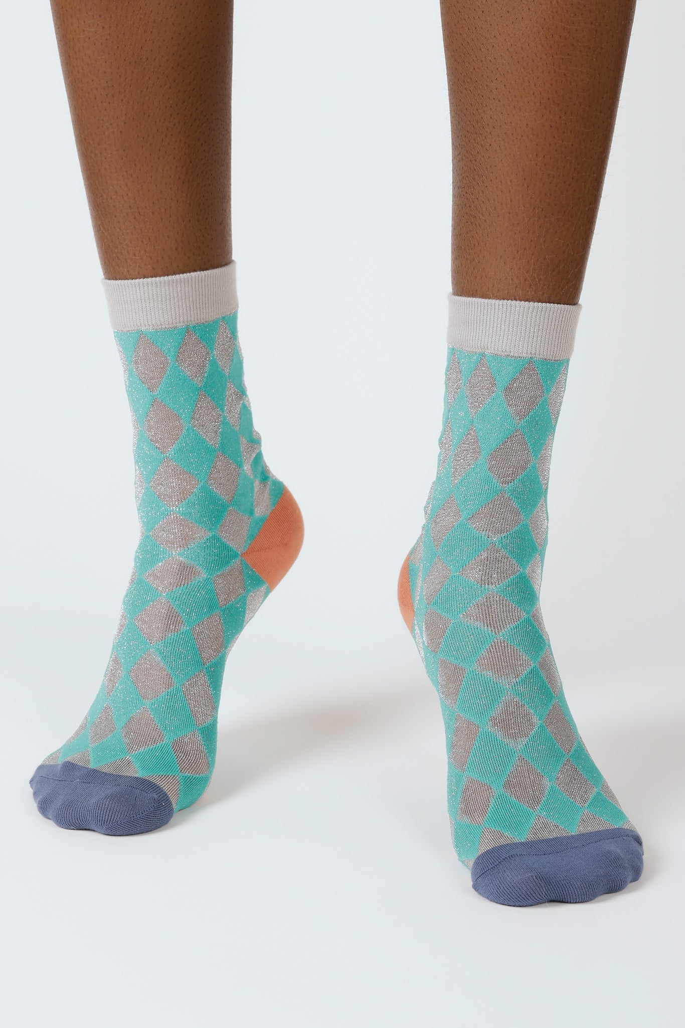 Silver sheer diamond socks_4