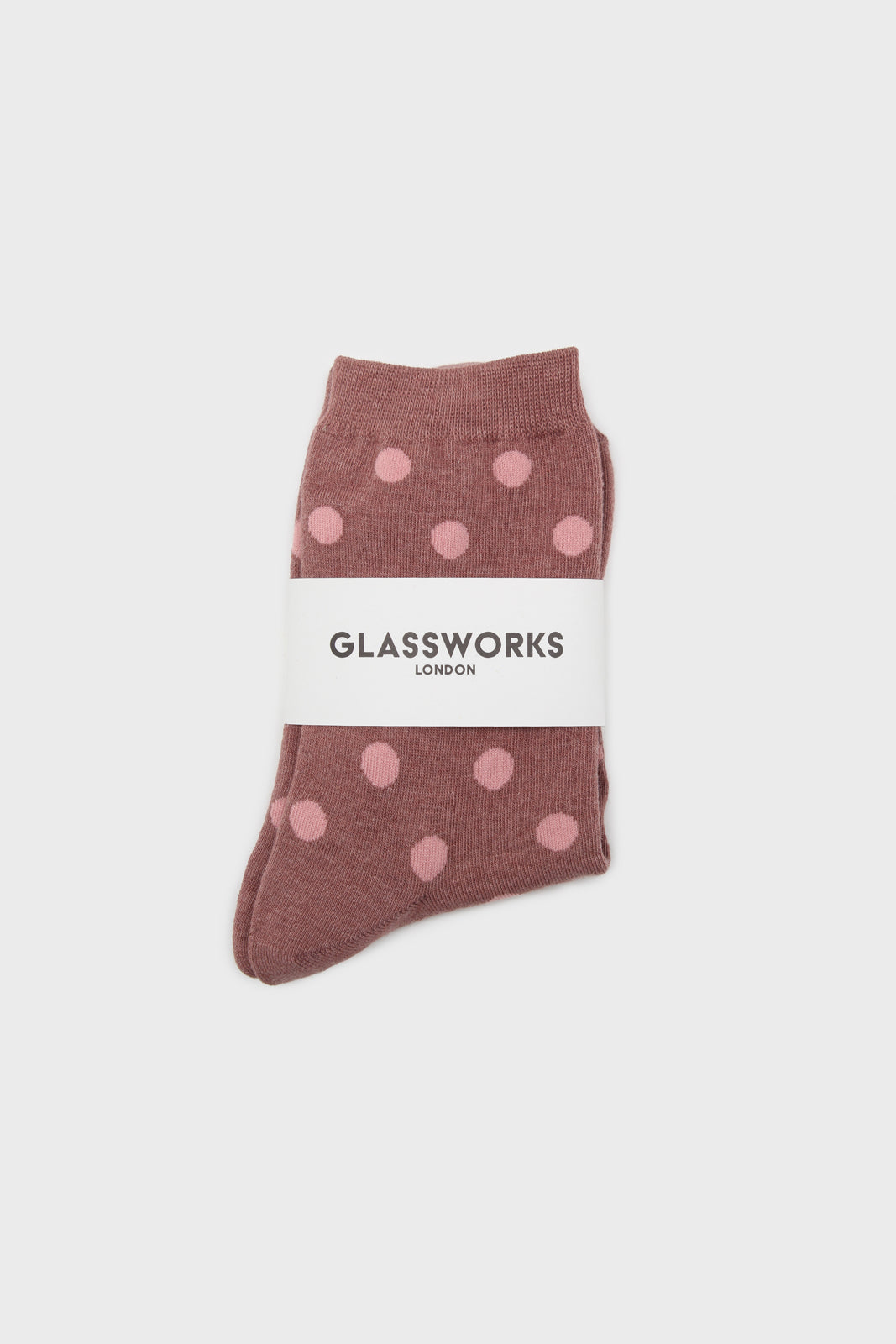 Dusty pink and pink bubble dot socks_4