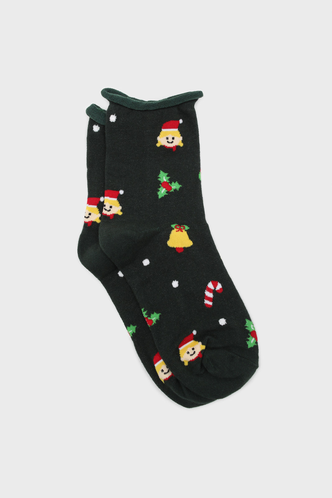 Green Christmas socks_1