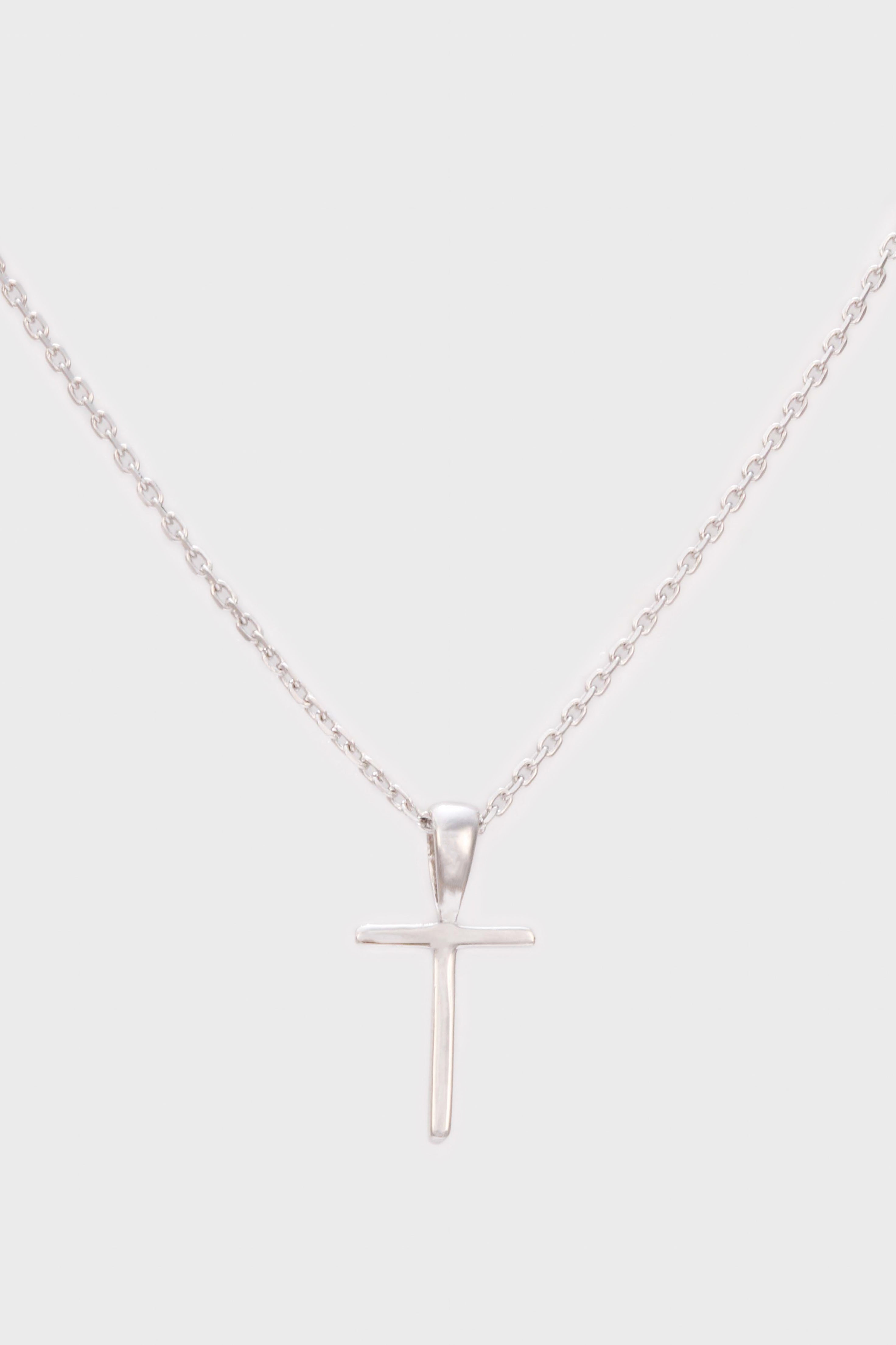 Charm necklace - Silver name initial letter 'T'_1