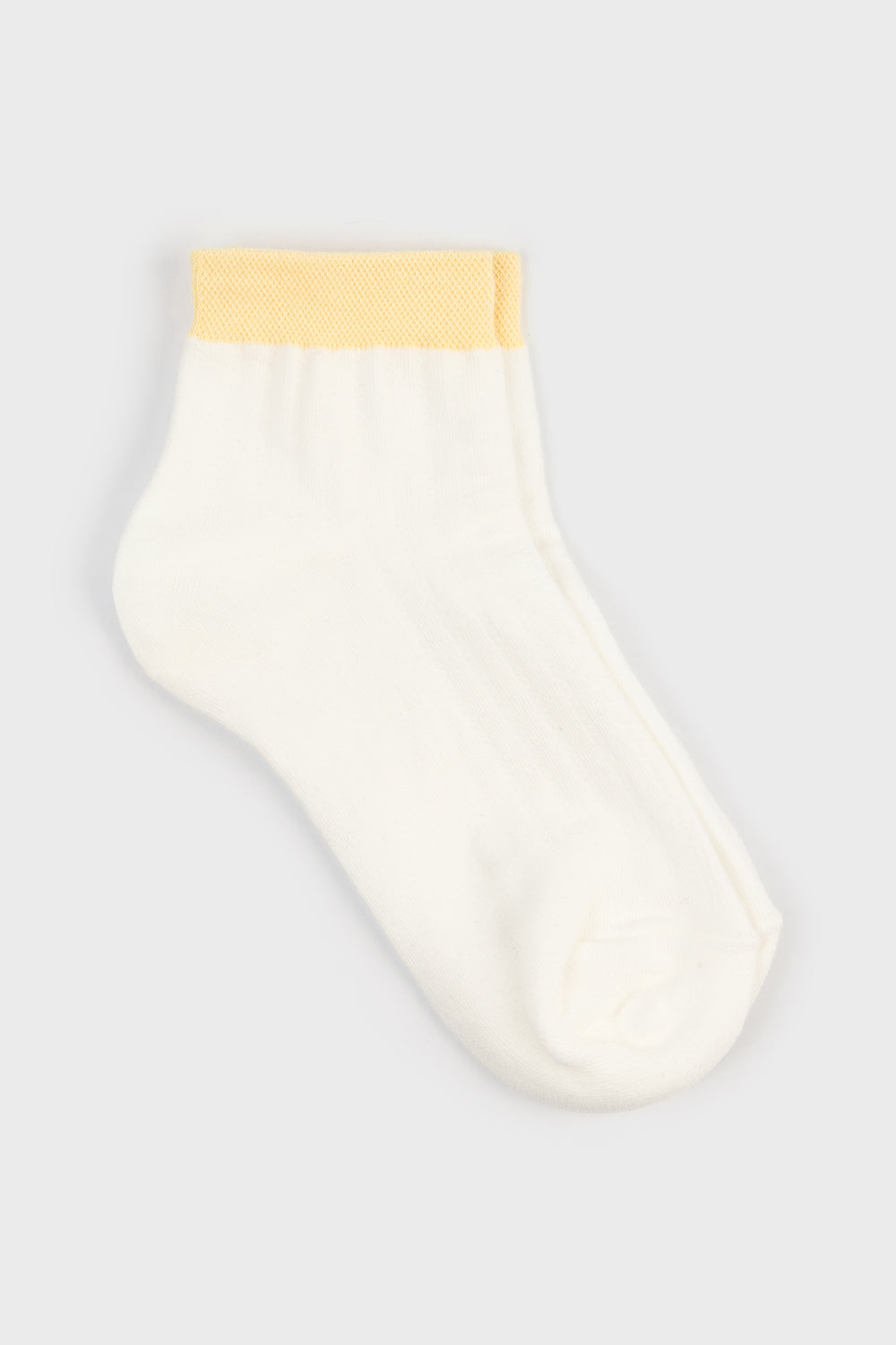 Contrast trim ankle socks - Set of 4